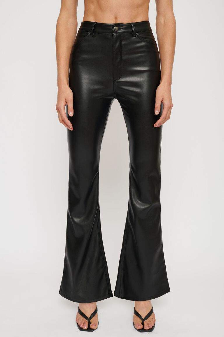 Faux Leather Flare Pants | Dynamite