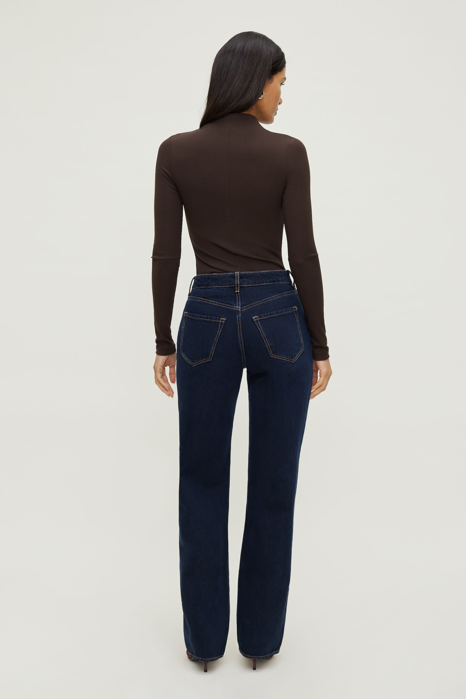 Mock Neck Long Sleeve Top