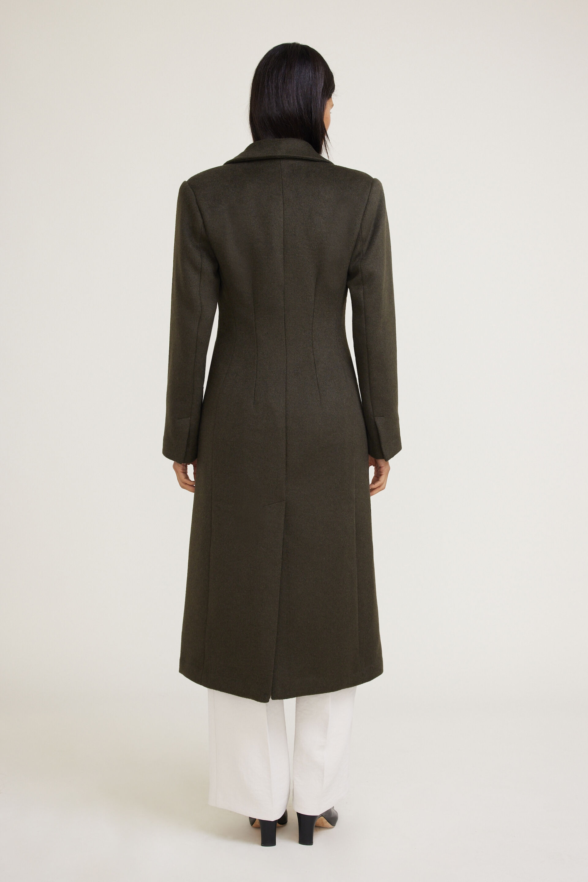 Cinched Wool Coat