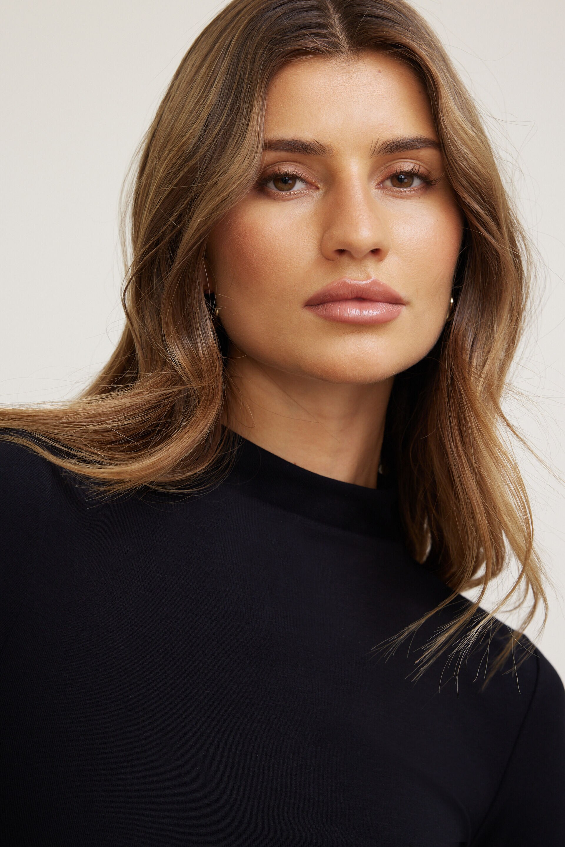 Mock Neck Long Sleeve Top