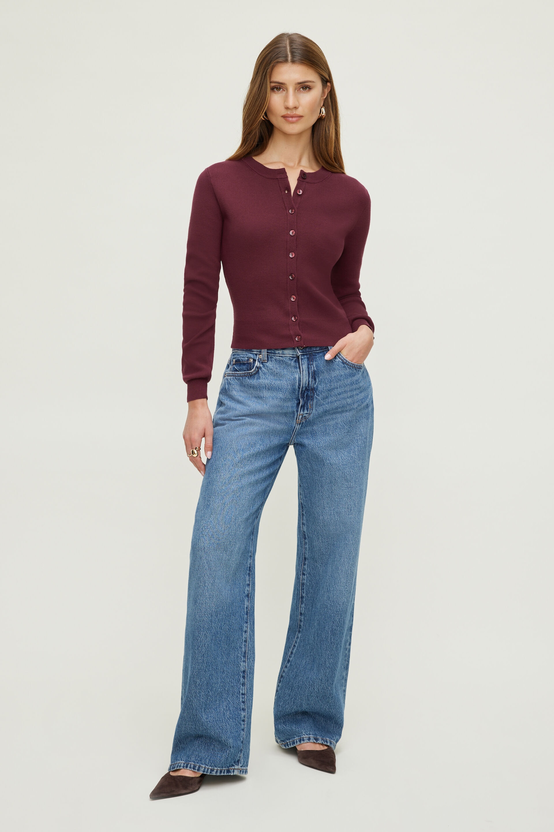 Rebecca Crewneck Cardigan