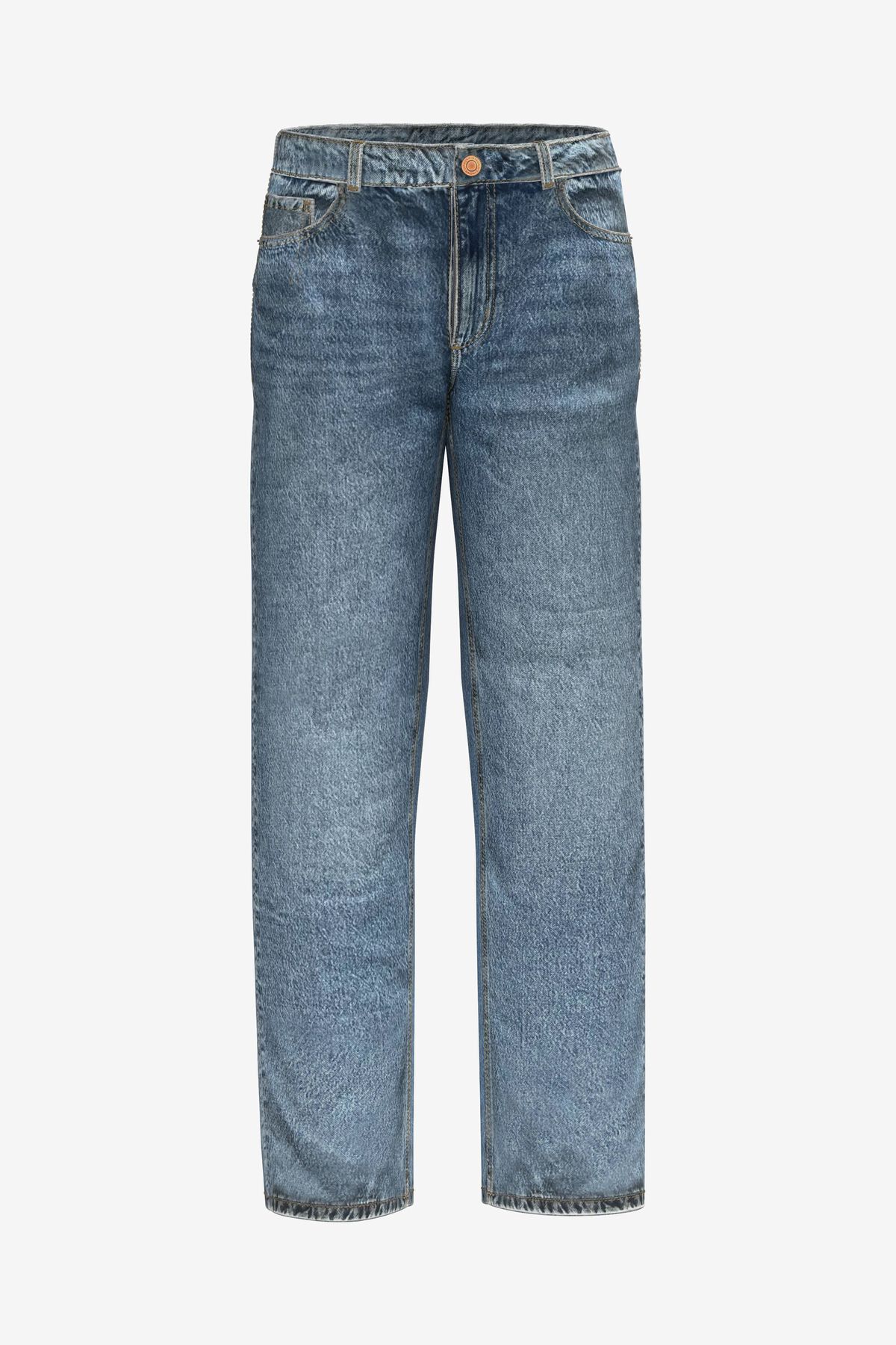 Dynamite Mika Relaxed Straight Mid Rise Jeans. 6