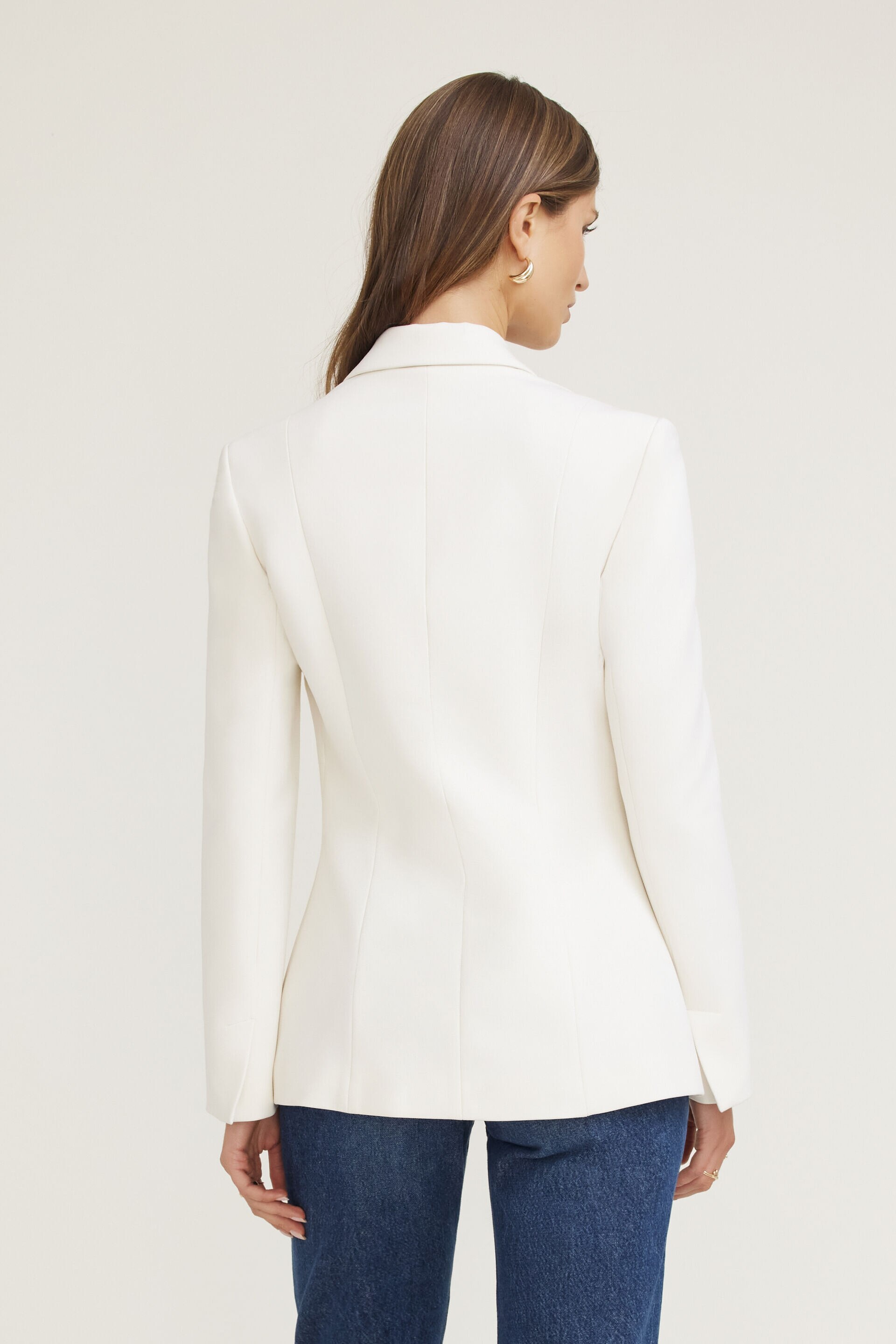 Fitted Single Button Blazer