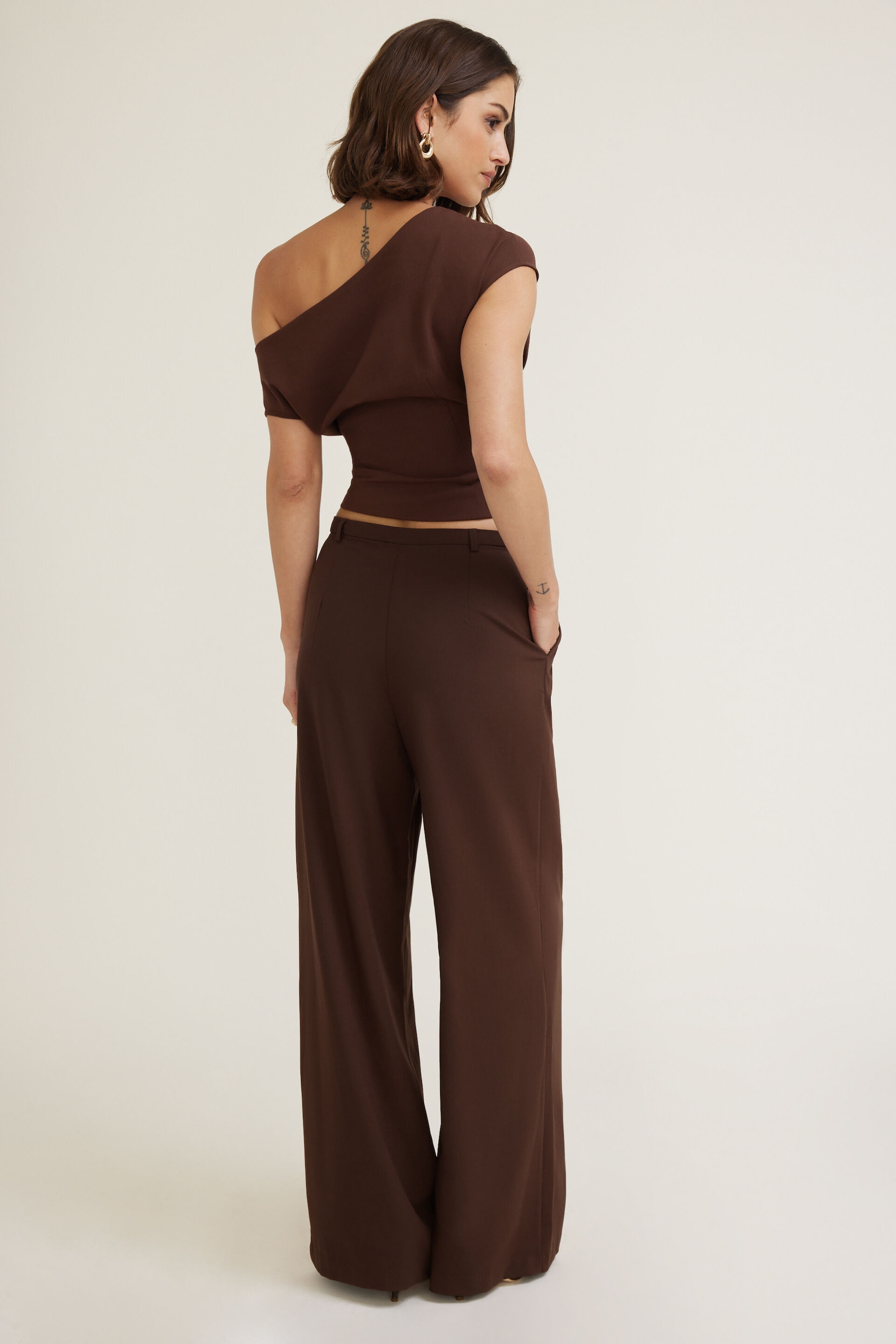 Pleated Wide Leg Pants
