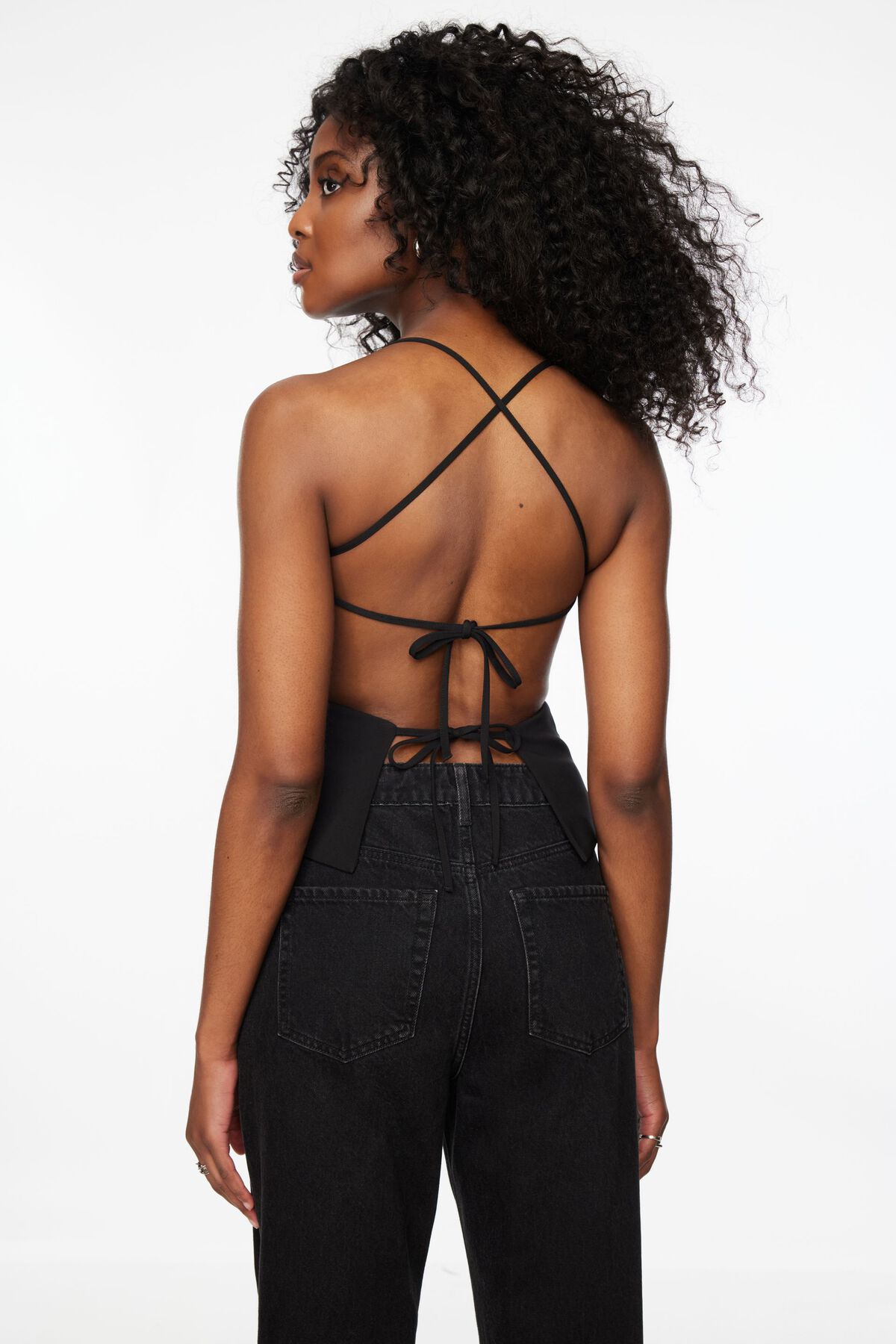 Dynamite Open Back Lace Up Top. 2 Dynamite Open Back Lace Up Top. 2