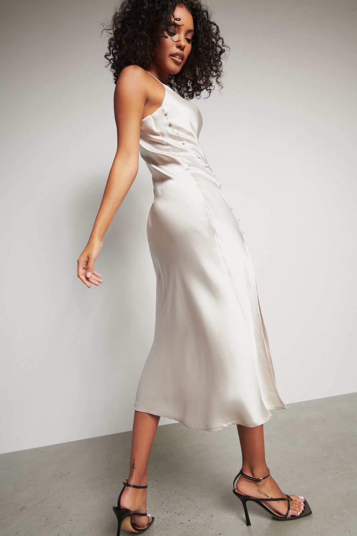 Dynamite Darla Midi Satin Slip Dress 1000698593XD