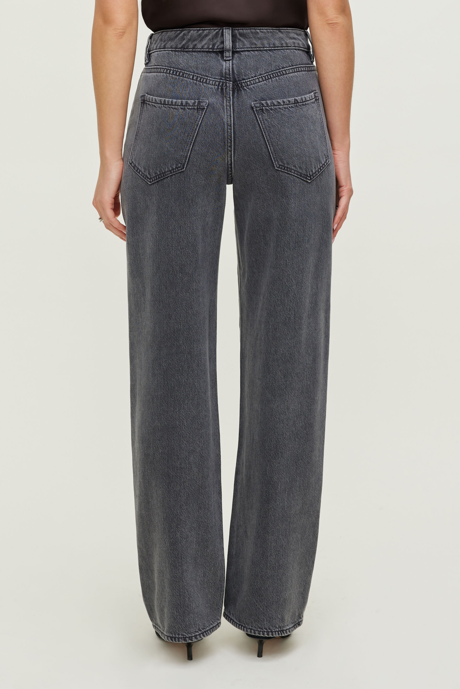 Jean Mika à taille mi-haute et jambe droite décontractée en Tencelᵐᶜ