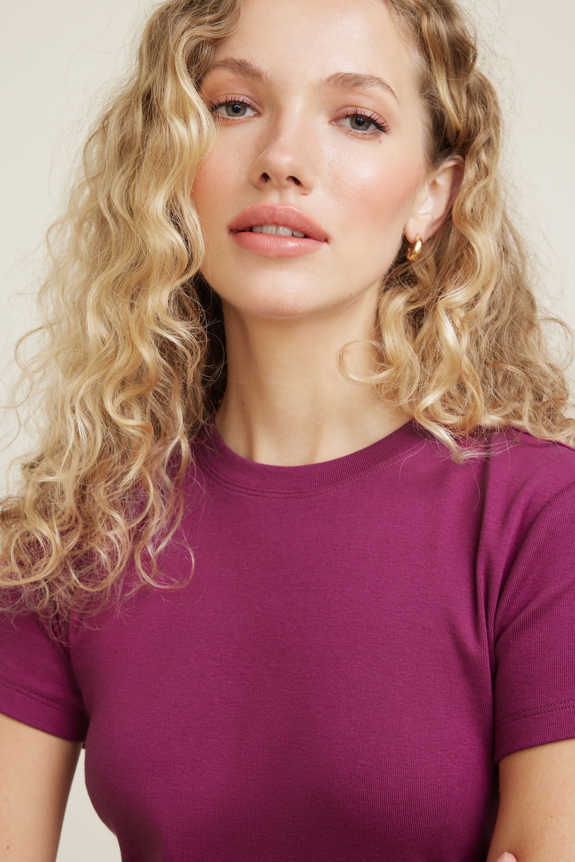 Emy Slim Cotton T Shirt