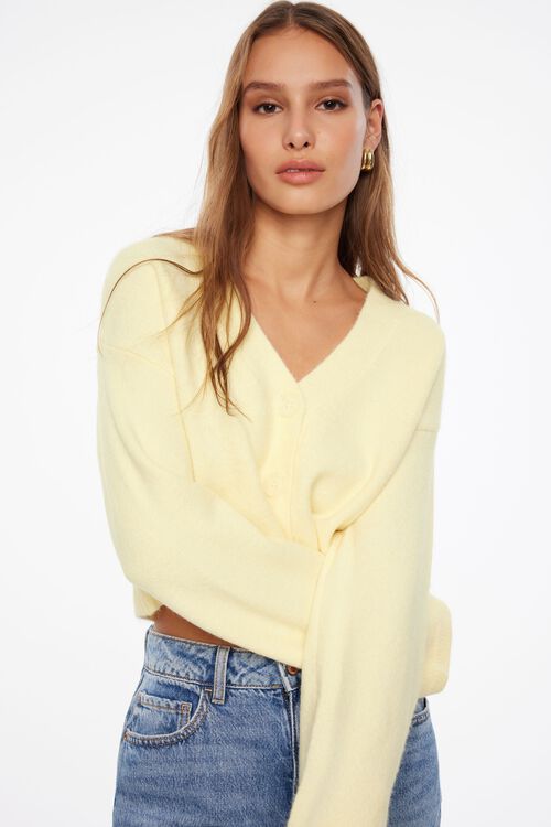 Sweater Sets J Crew Lemon Cardigan Women's Ultra-Light Cashmere V