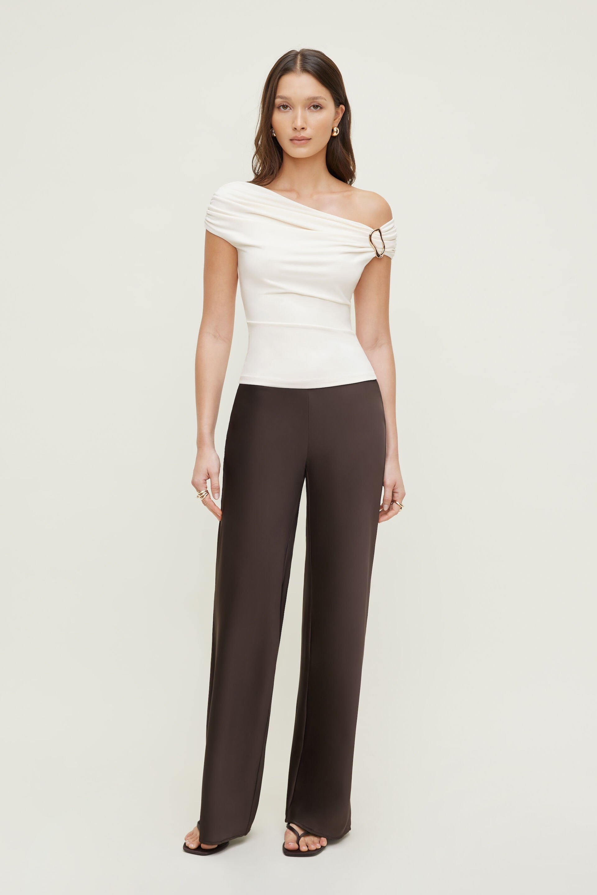 Sculpt Buckle Detail Top