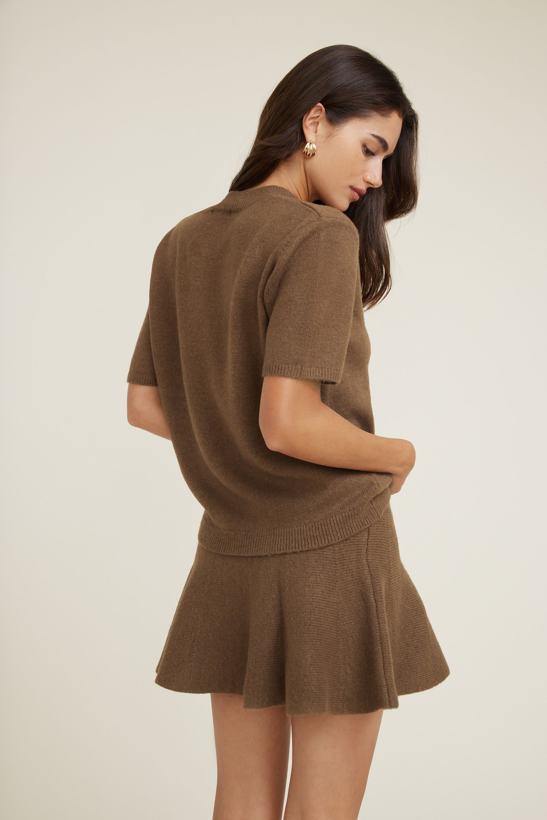 Aura Boxy Short Sleeve Sweater