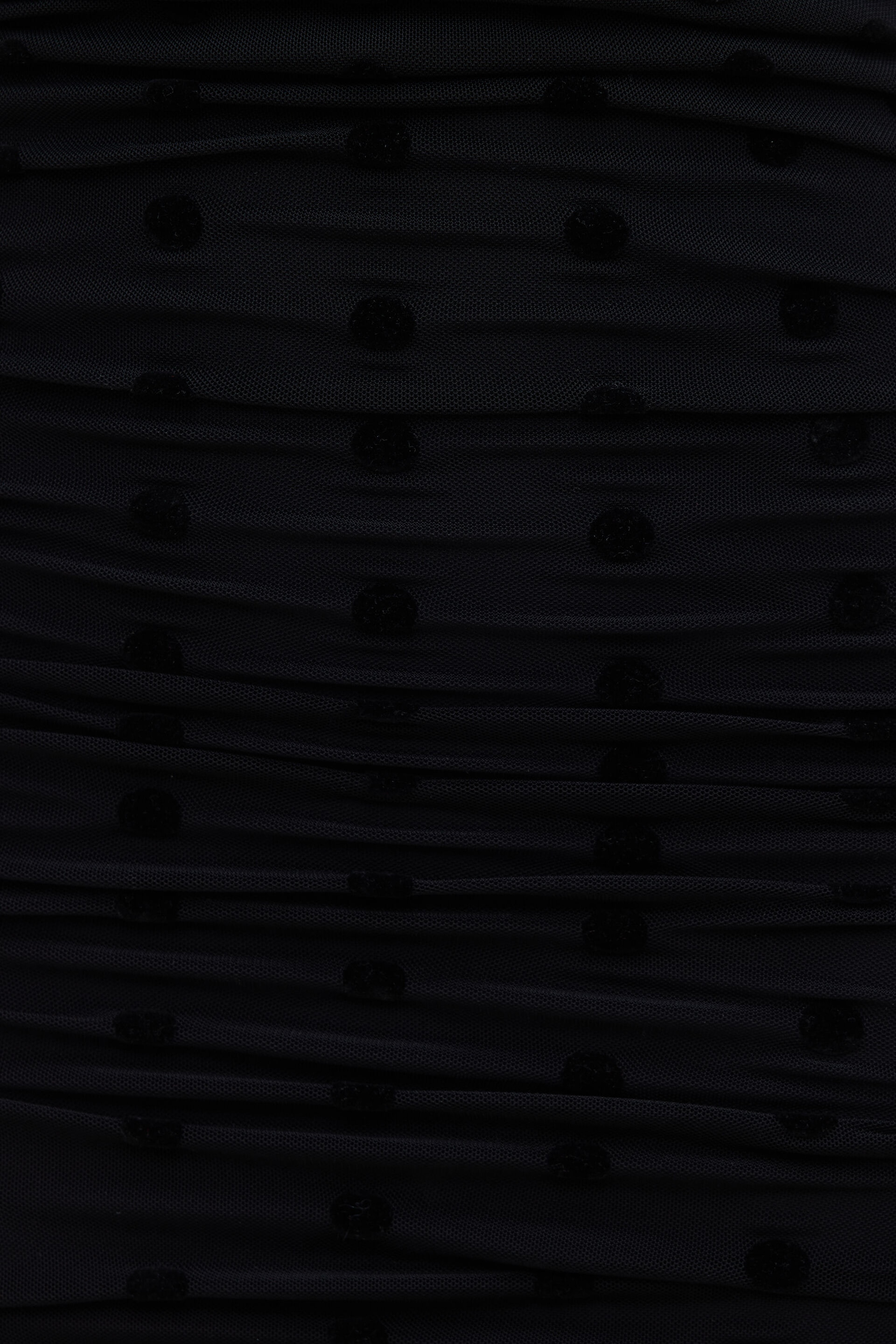 Polka Dot Mesh Maxi Dress