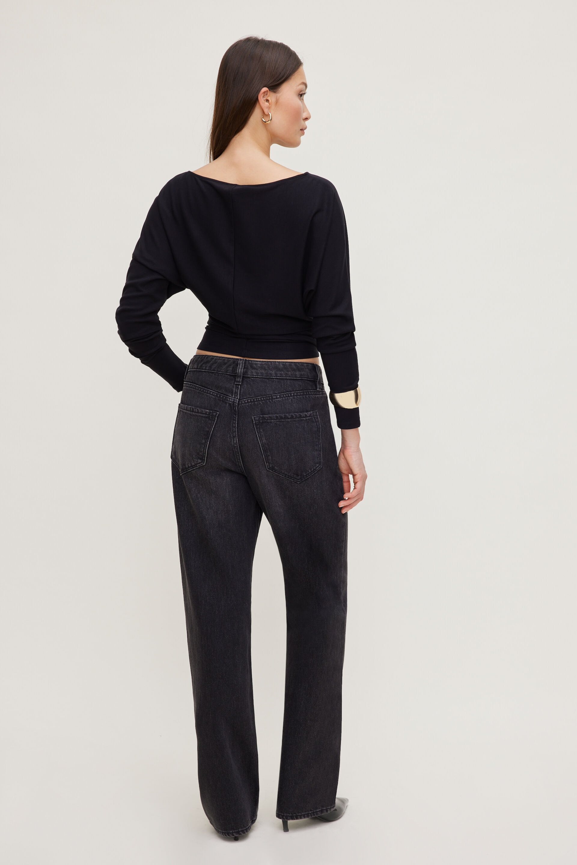 Mika Mid Rise Relaxed Straight Leg Jeans