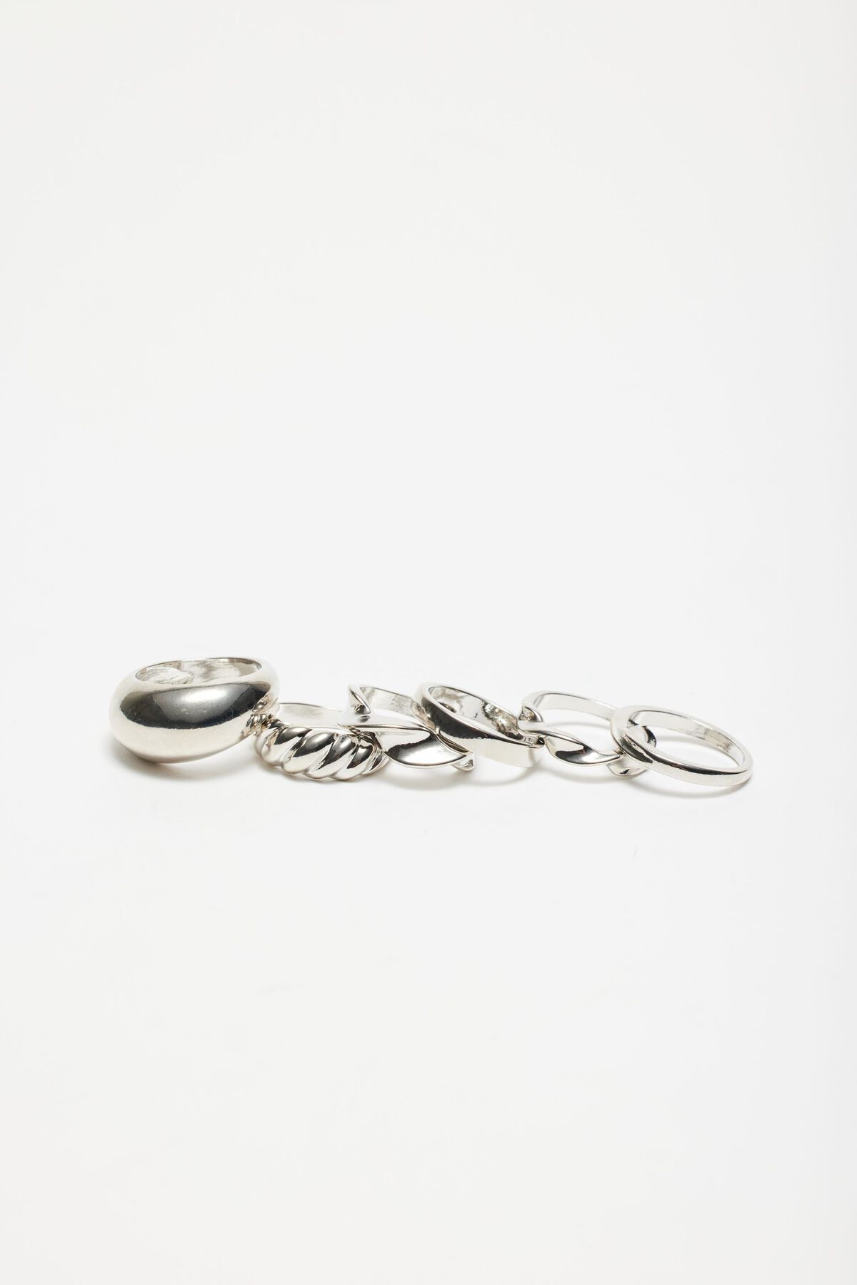 Dynamite 6-Pack Oversized & Twisted Rings. 2