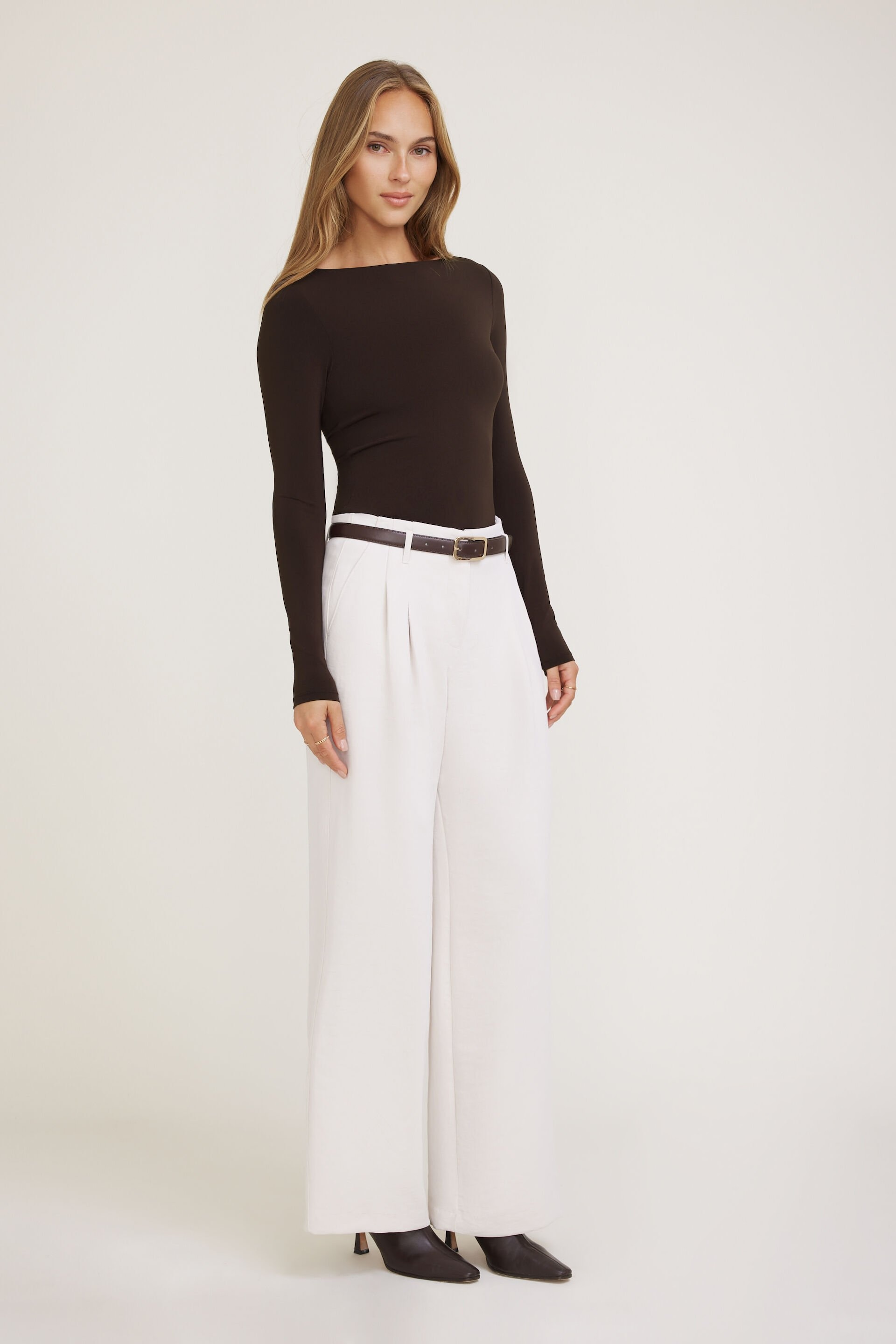 Haut sculptant à manches longues Nola