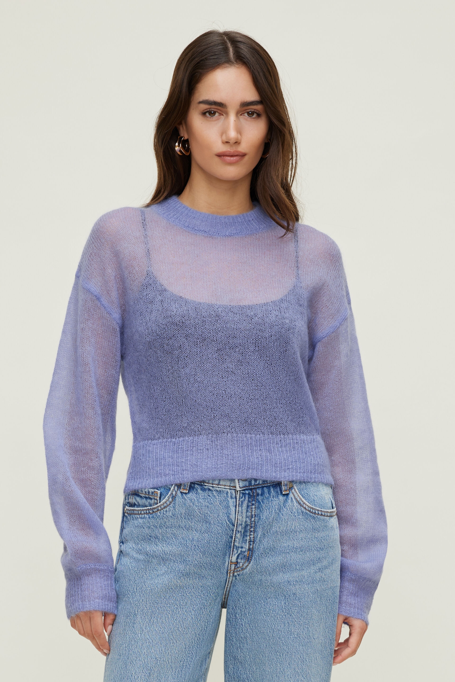 Premium Mohair Balloon Sleeve Sweater
