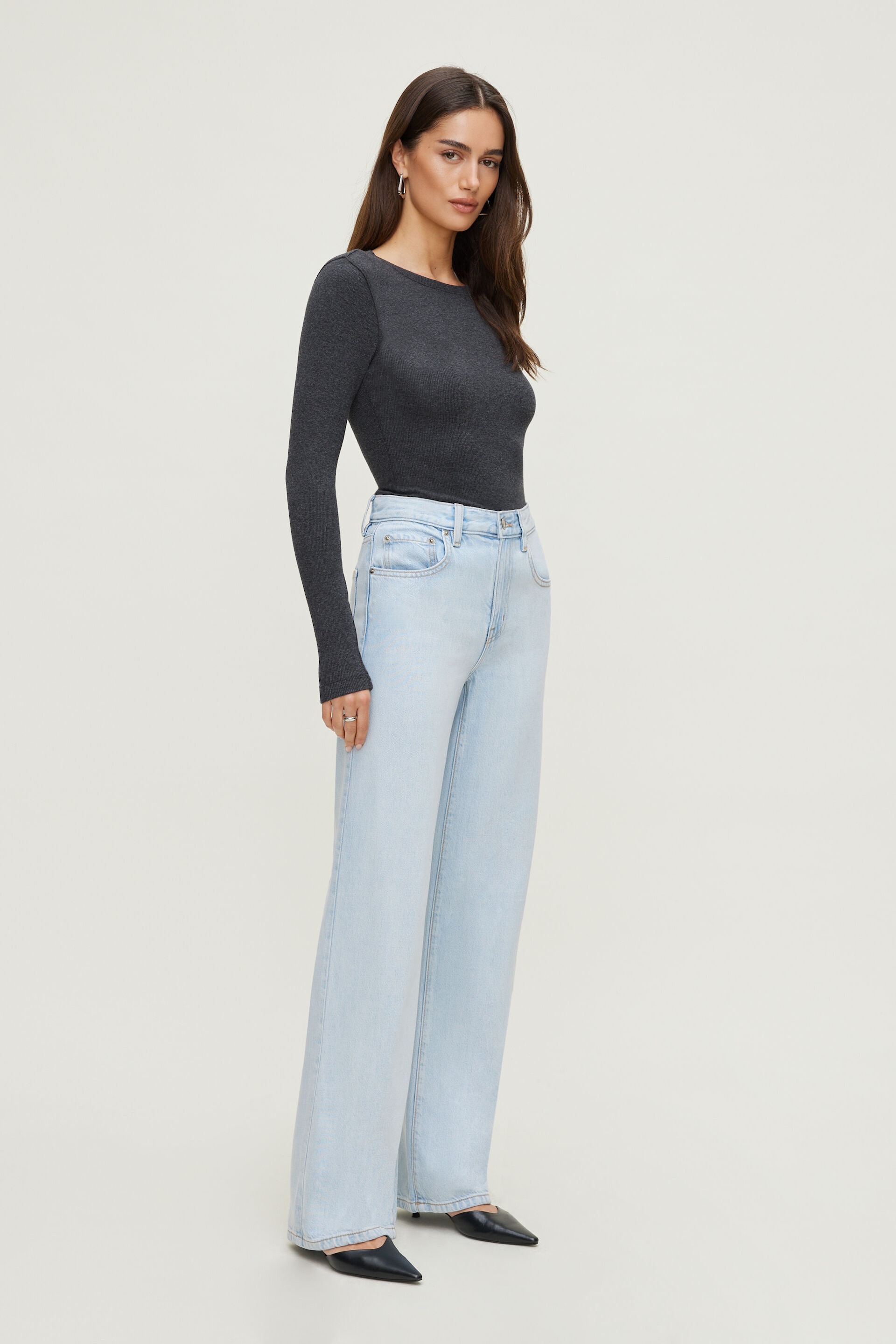 Heidi High Rise Wide Leg Tencel™ Jeans