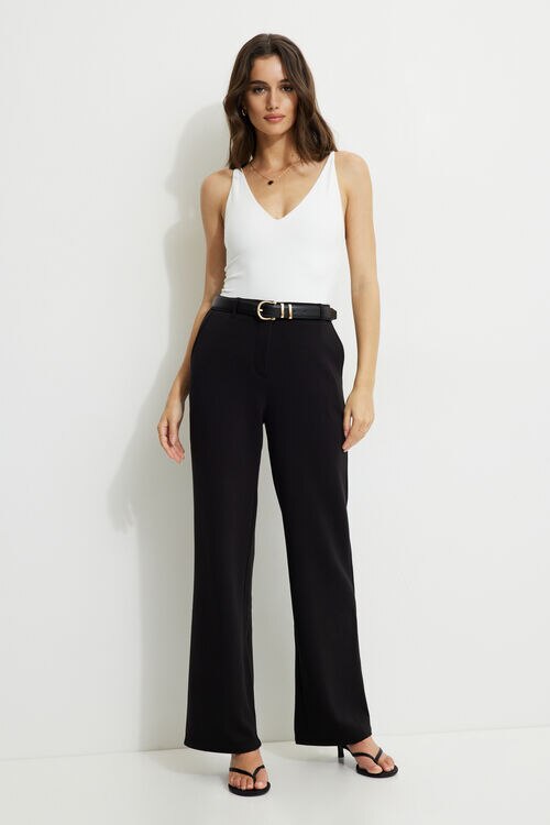 Anywear Straight Leg Pants Black Dynamite