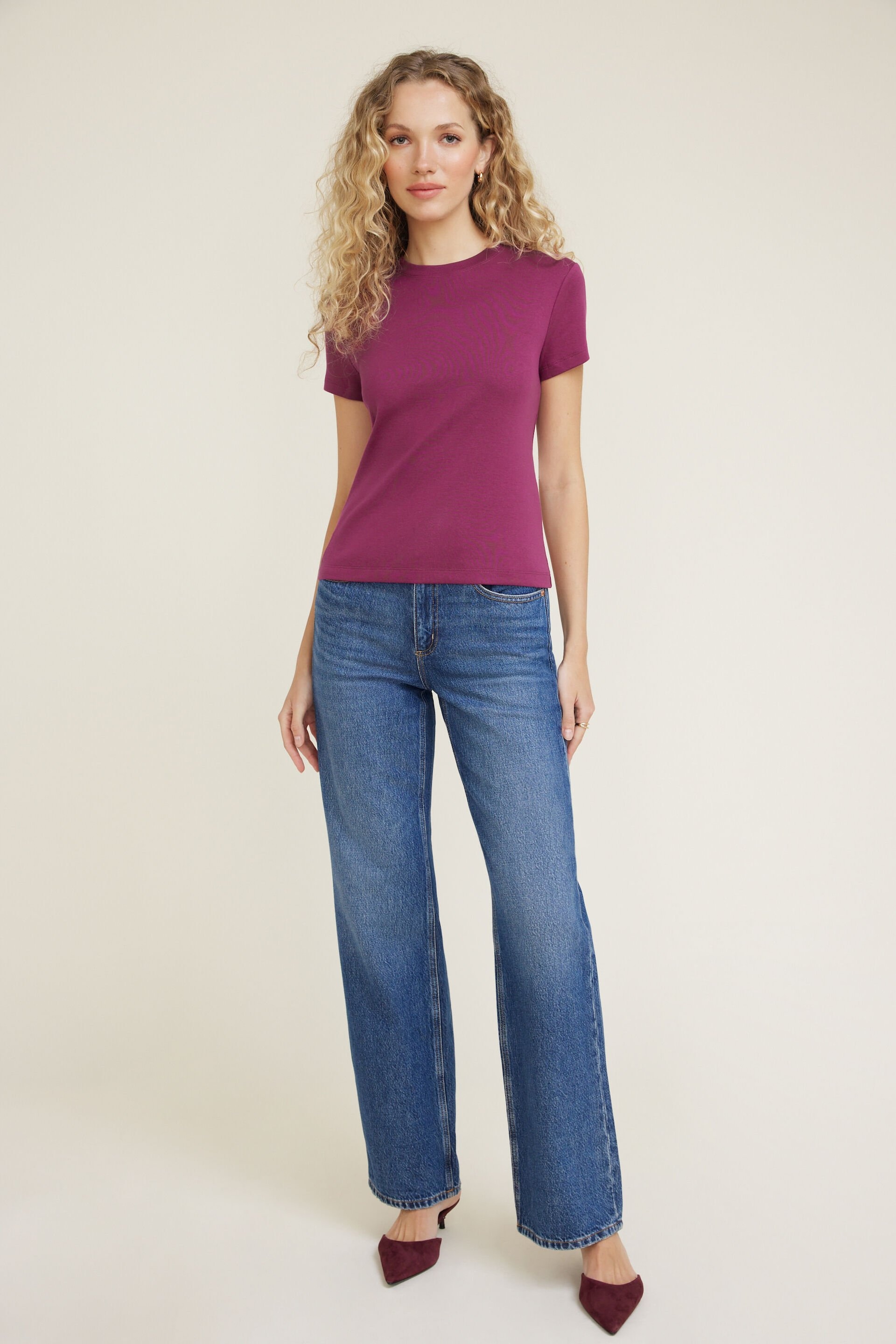 Emy Slim Cotton T Shirt