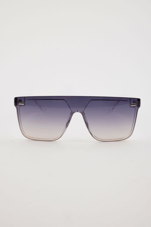 Alternative view # 5 of Dynamite Sunglasses Retro Aviator Sunglasses in Clear & Black 