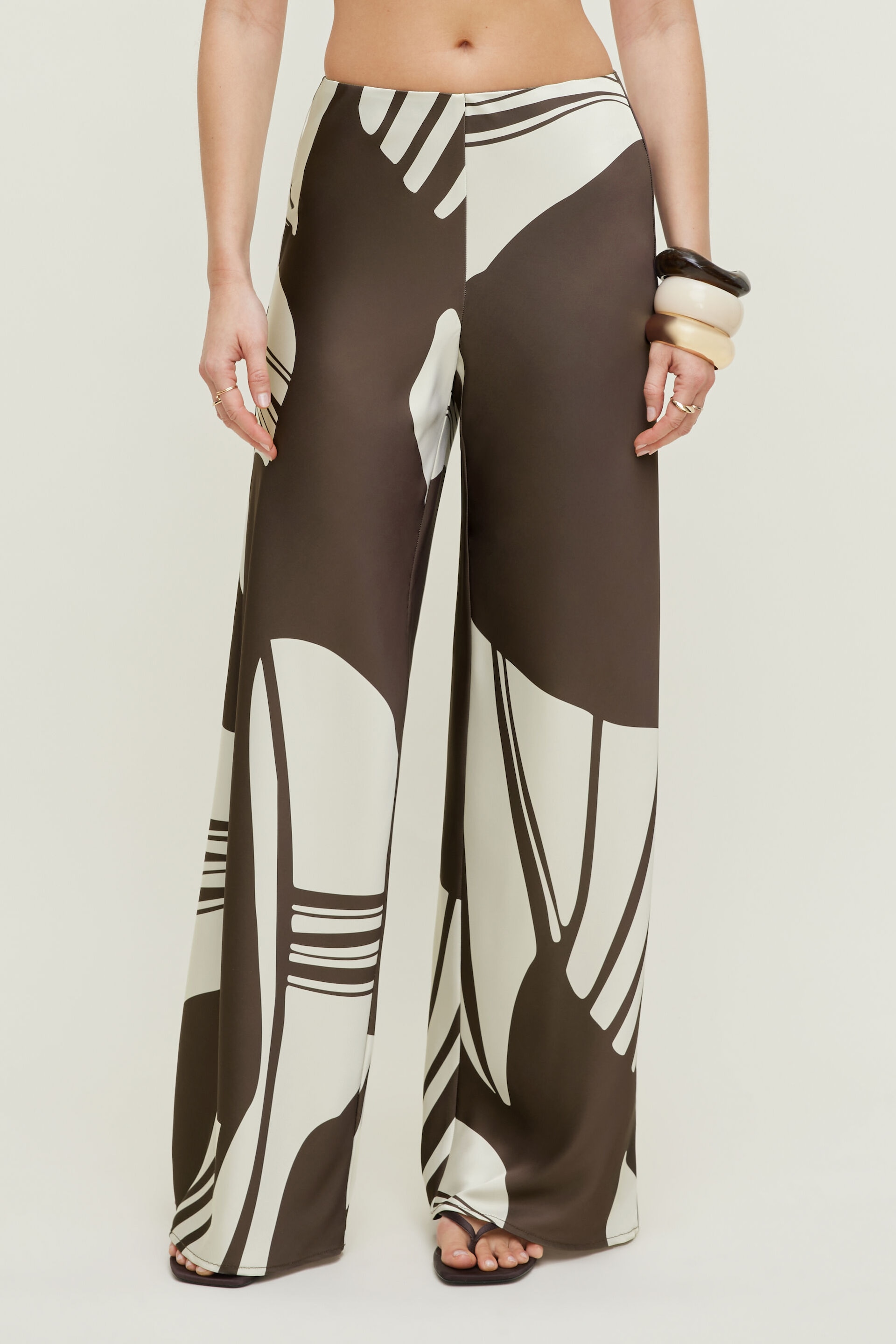 Wide Leg Satin Pants