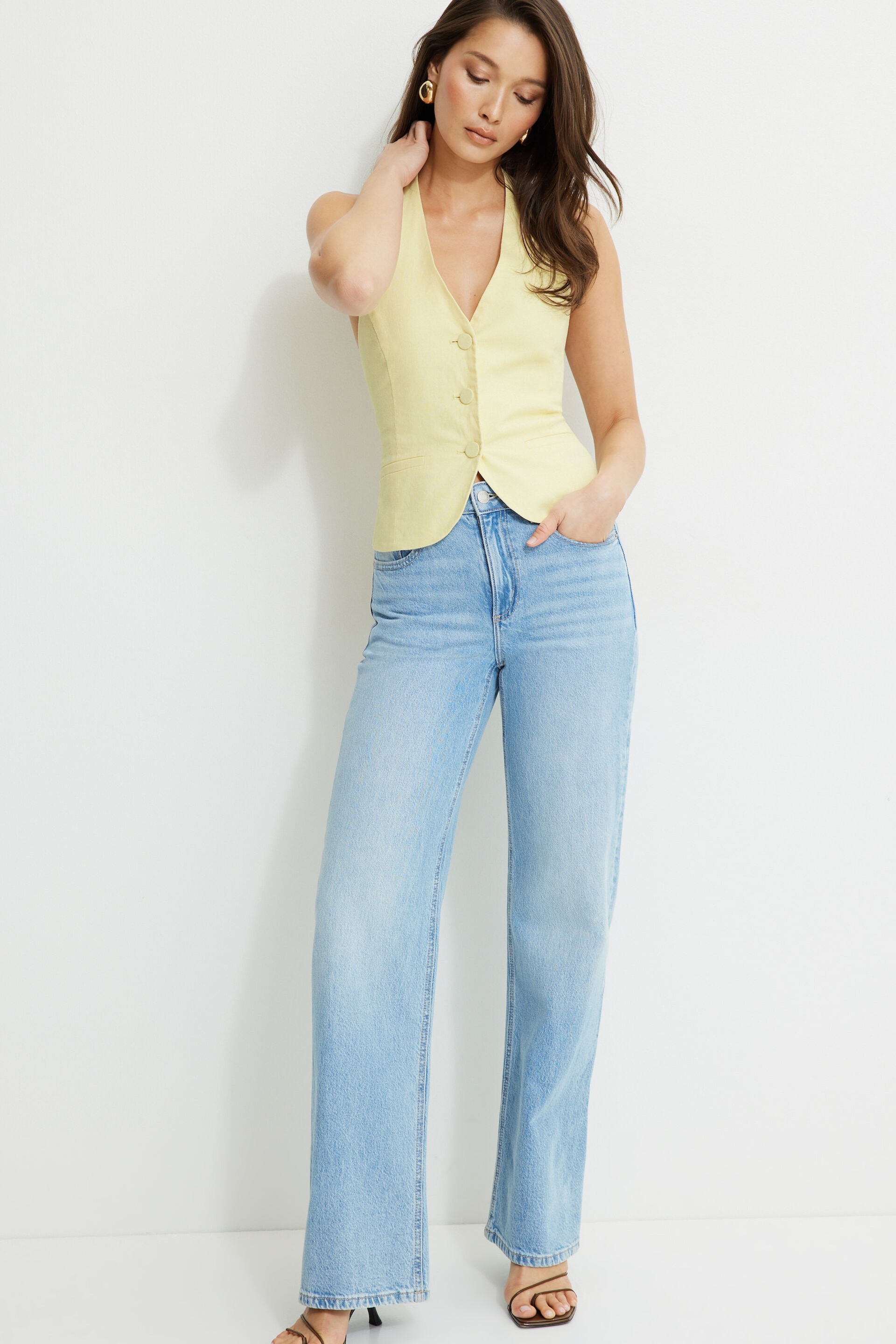 Heidi High Rise Wide Leg Jeans