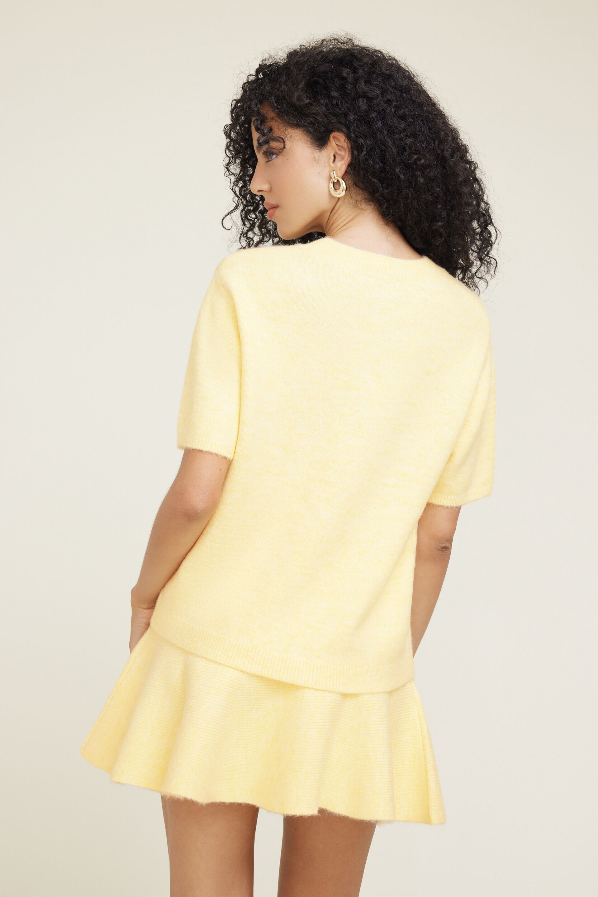 Aura Boxy Short Sleeve Sweater