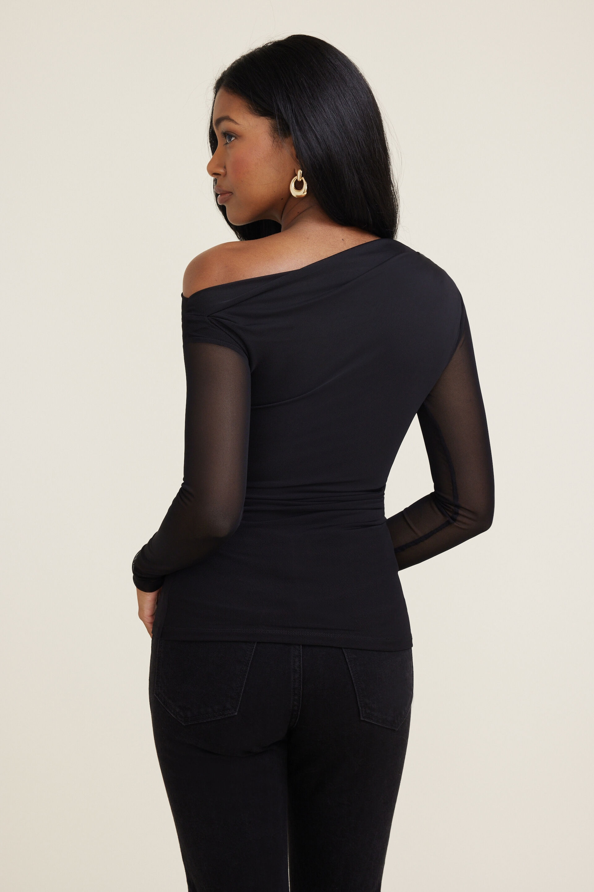 Haut à manches longues en maille Cleo