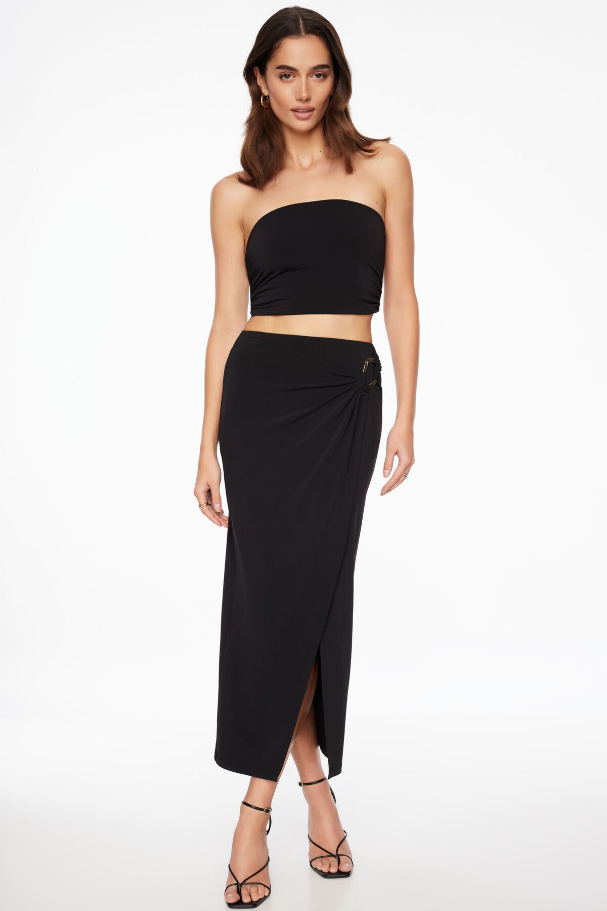Sculpt Hardware Maxi Skirt Black Dynamite