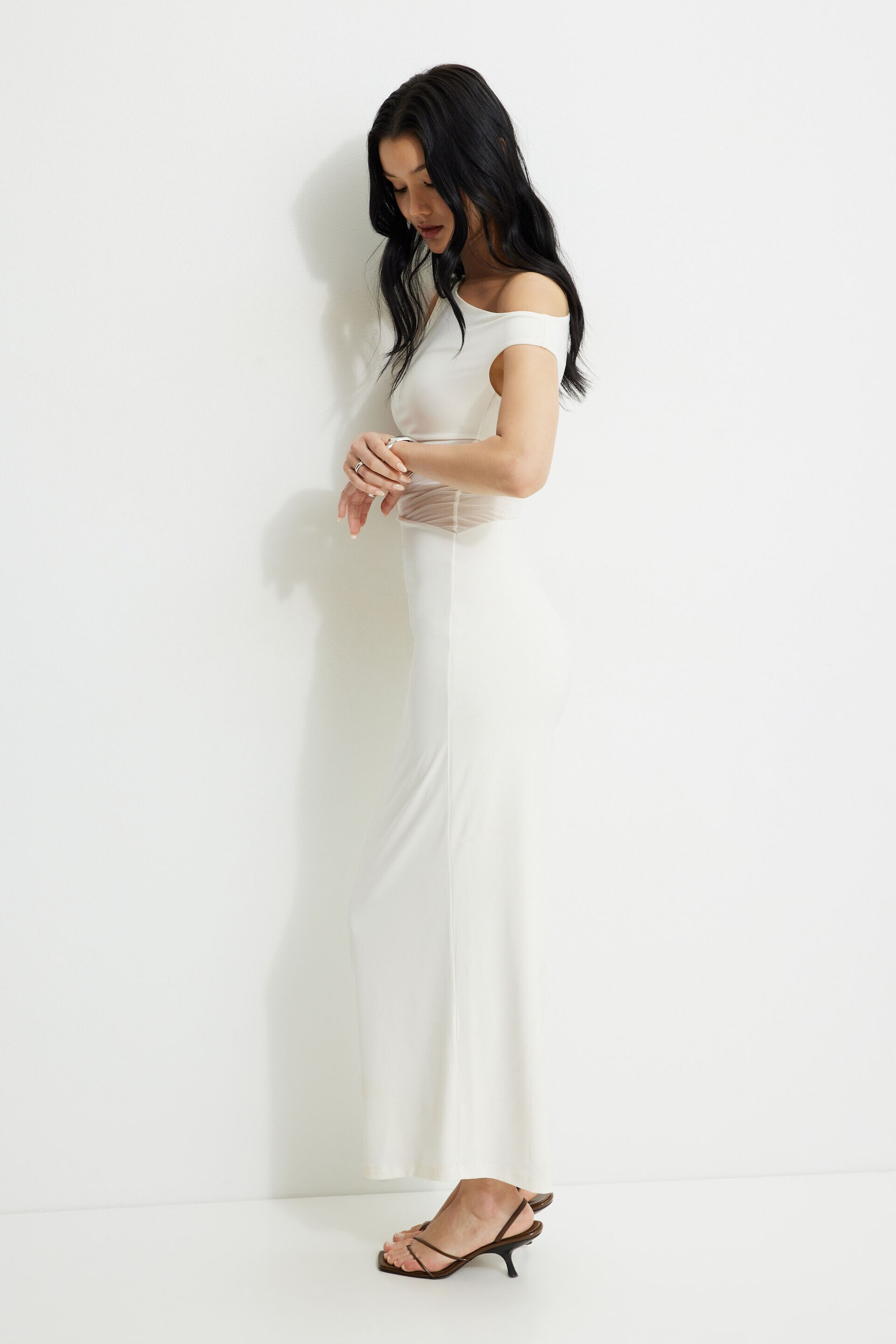 Sheer Sculpt Maxi Dress