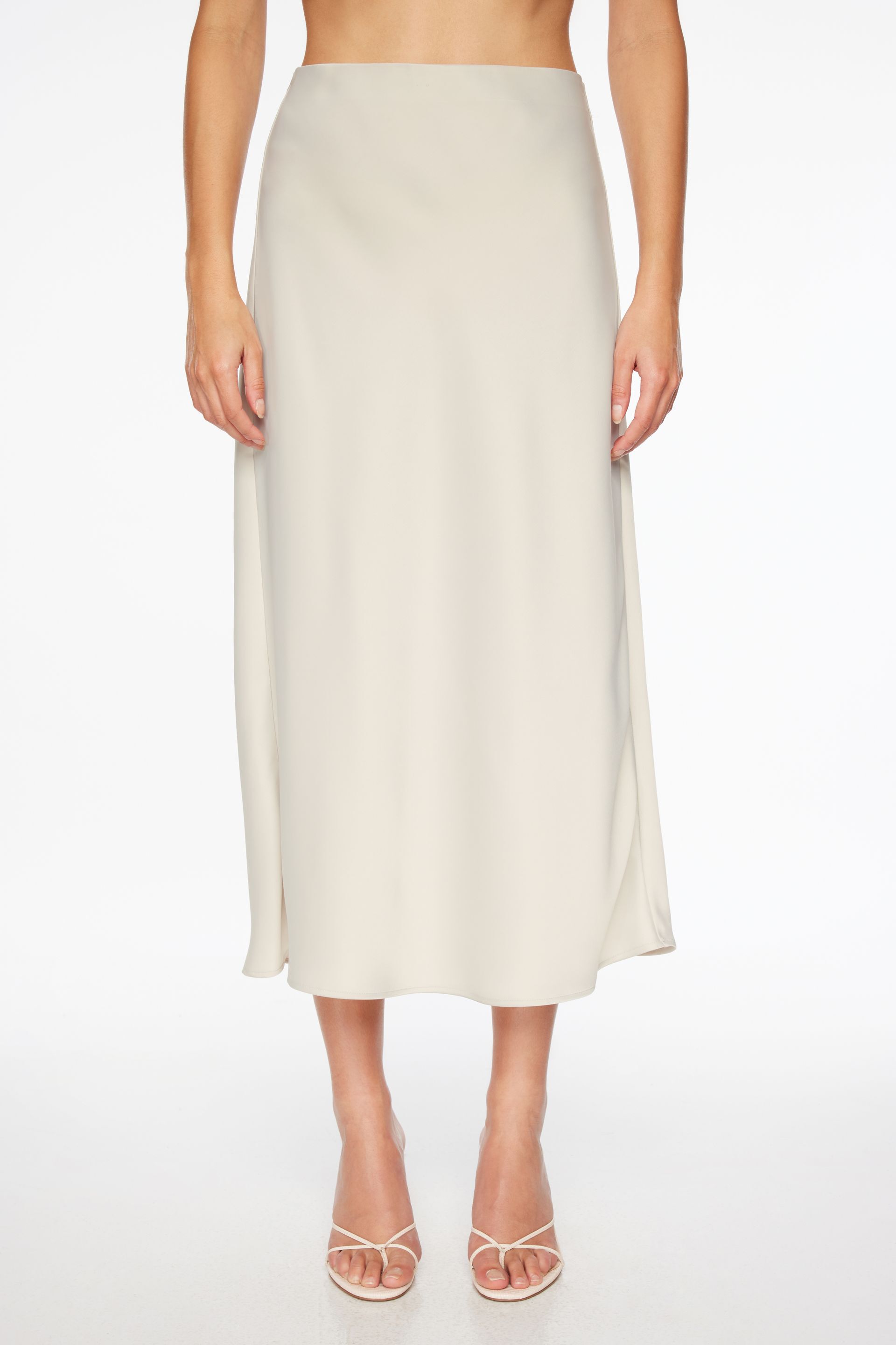 Melody Satin Slip Midi Skirt