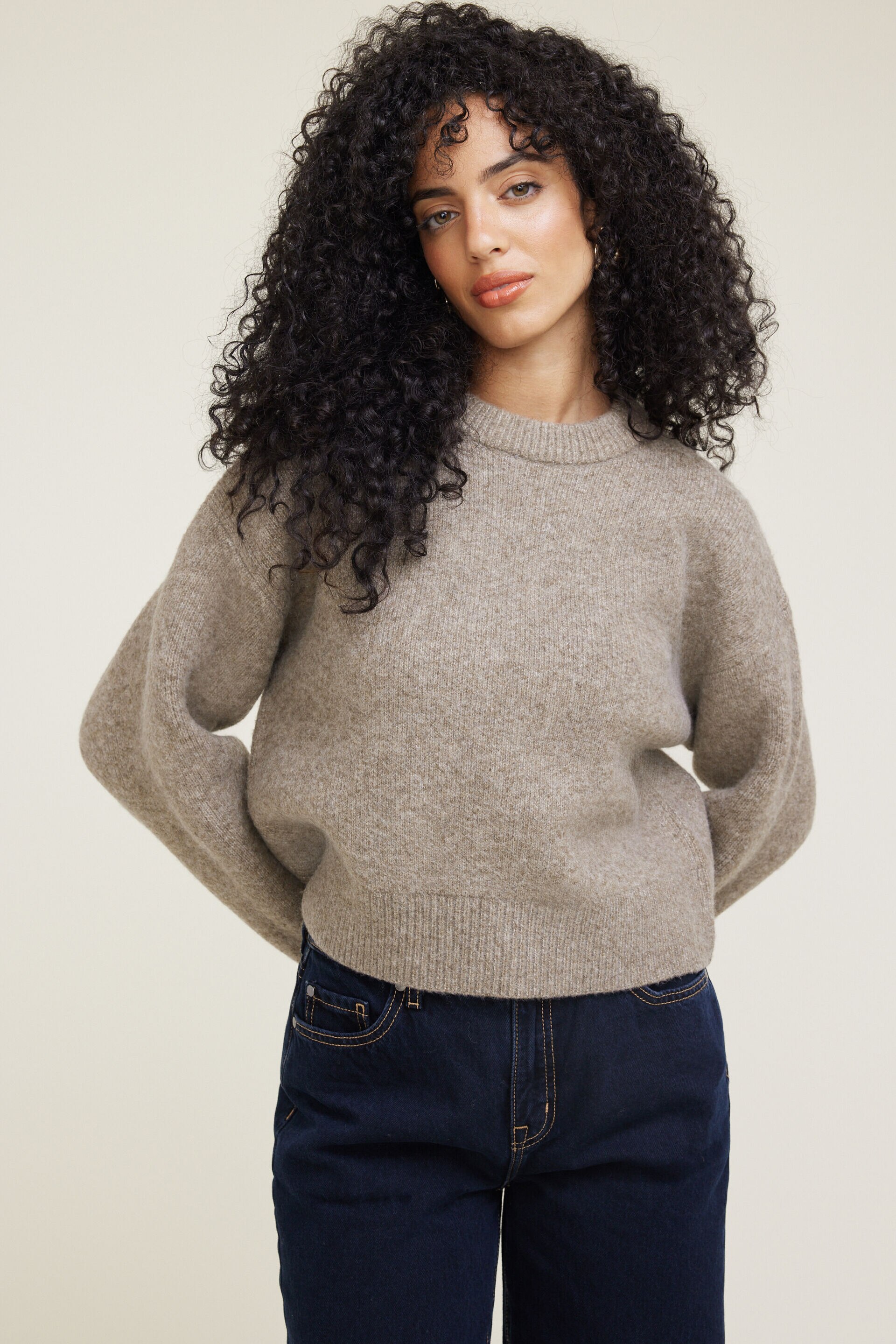 Jane Boxy Crewneck Sweater