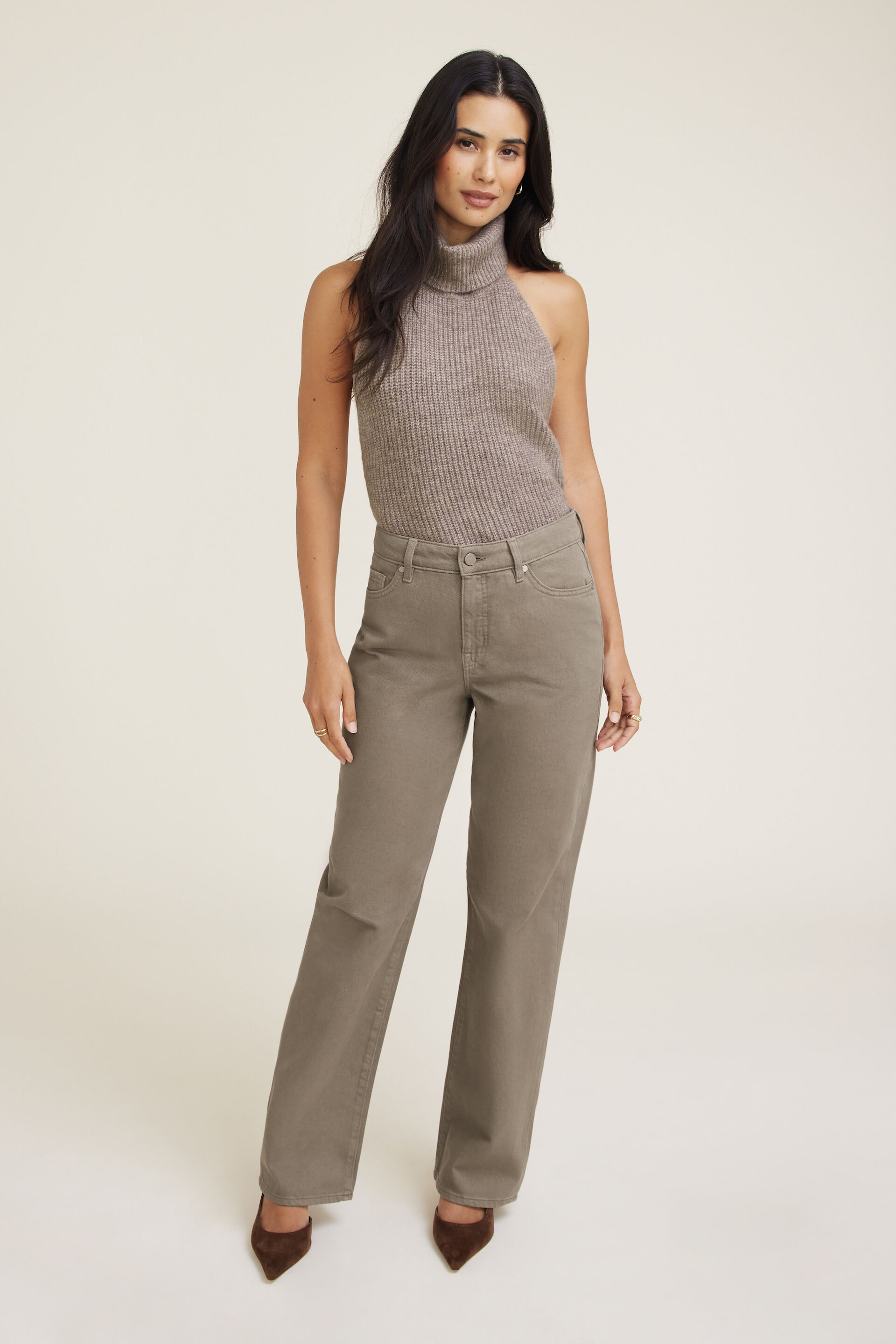 Mika Mid Rise Relaxed Straight Leg Jeans