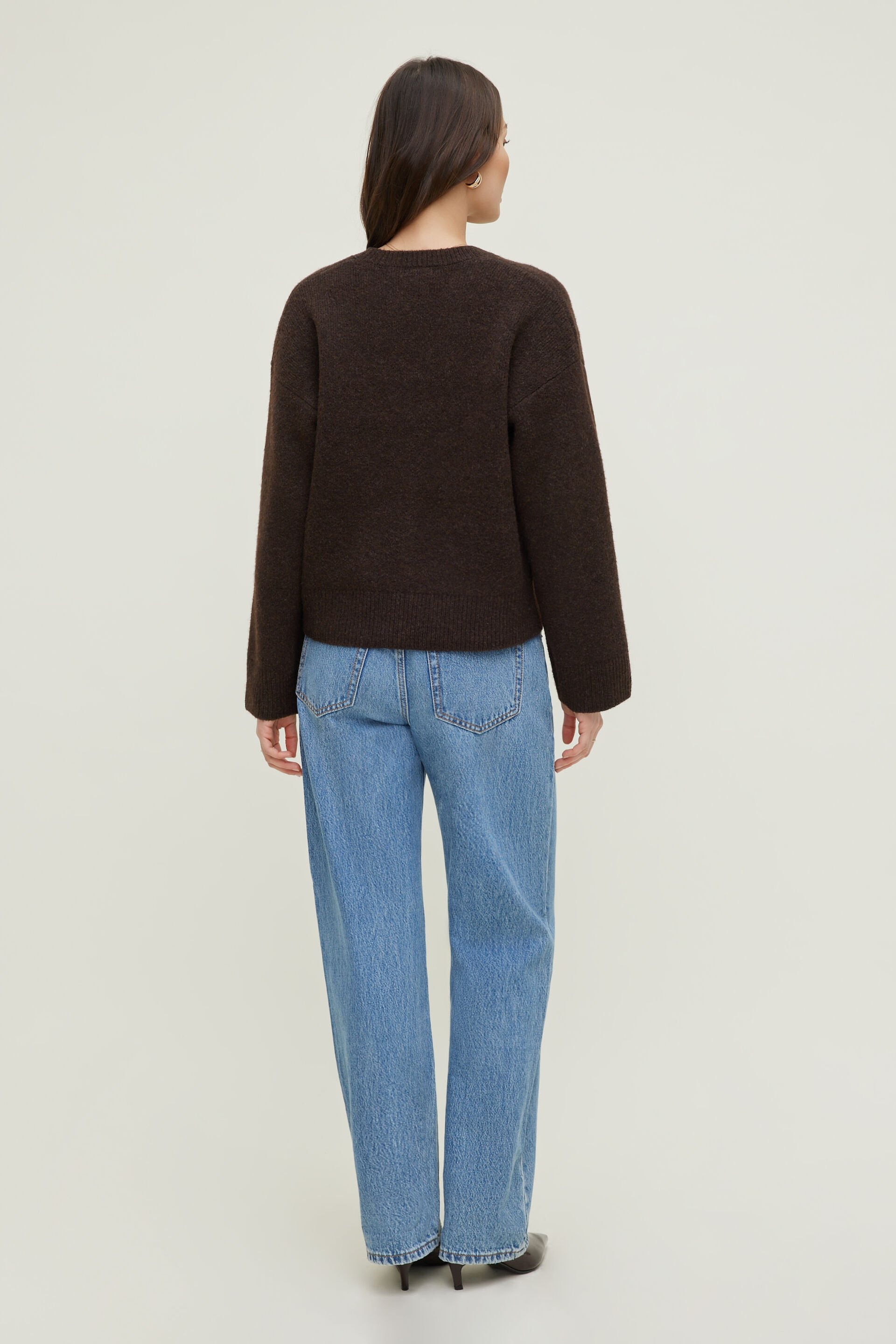 Relaxed V Neck Cardigan