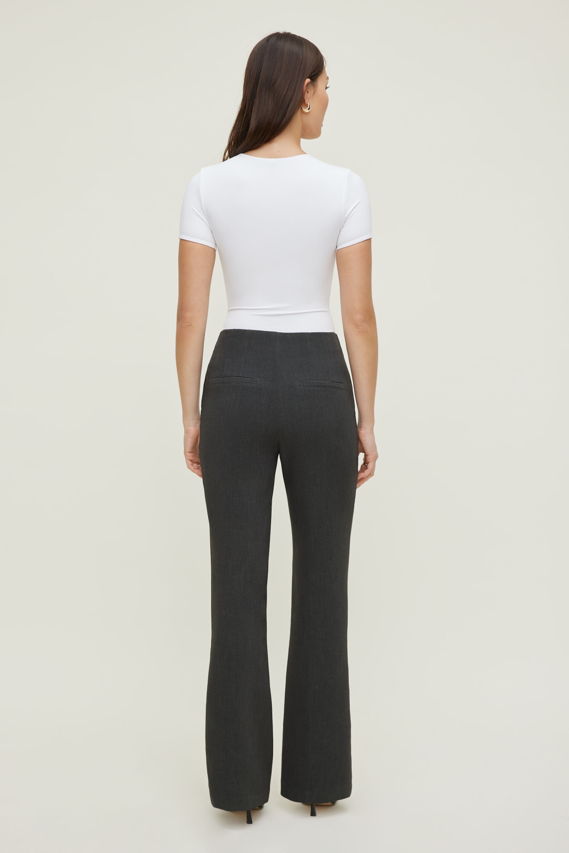 Justaucorps sculptant à col rond