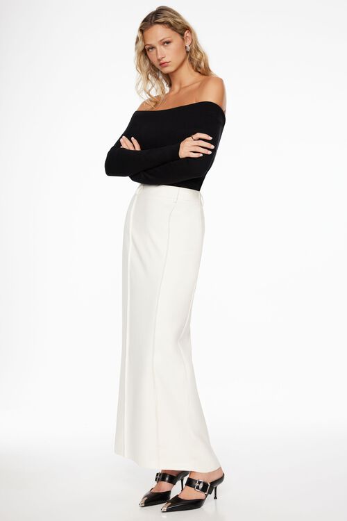 Denim Skirt Dynamite Paper Bag Skirt Pencil Maxi Skirt