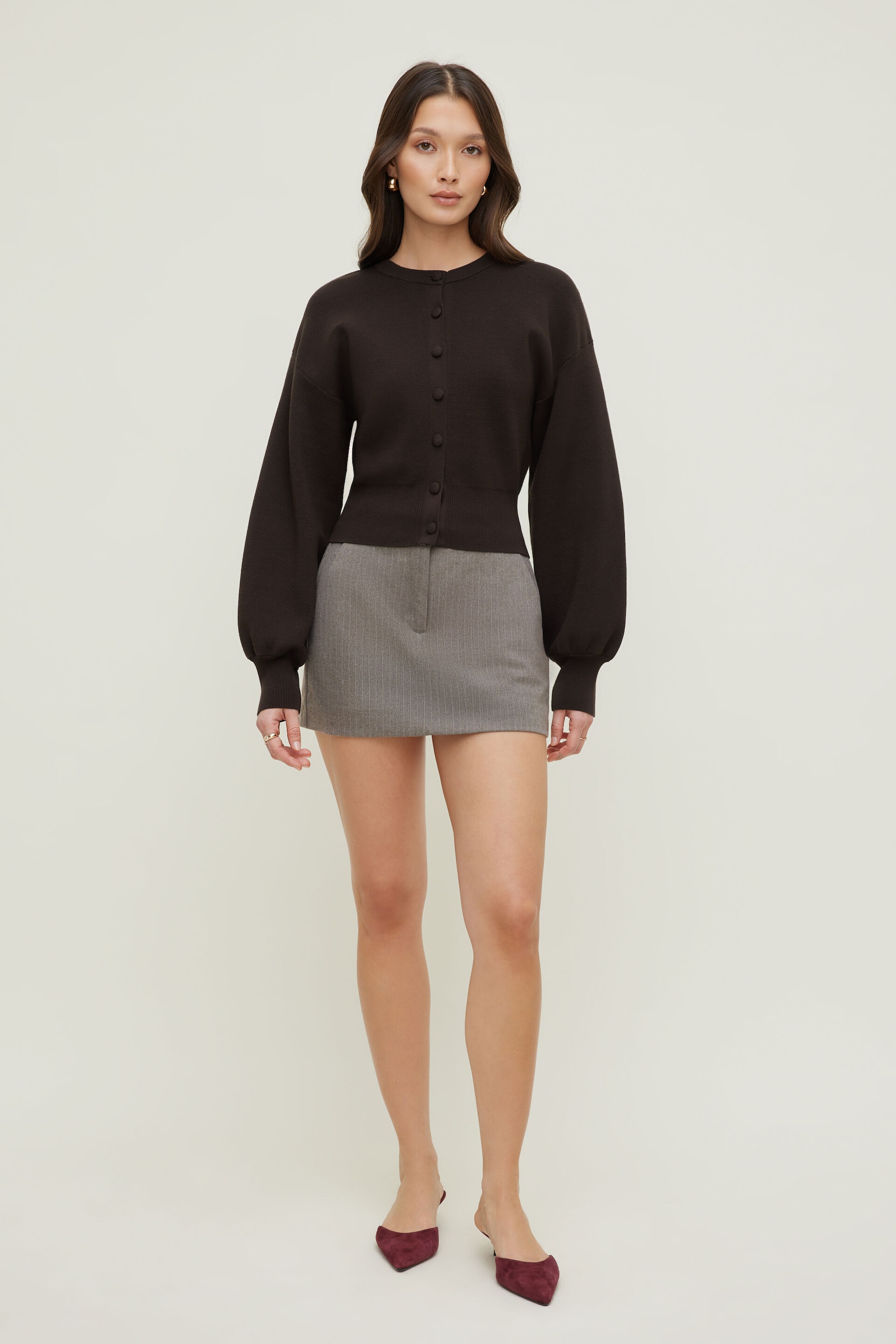 Balloon Sleeve Cardigan