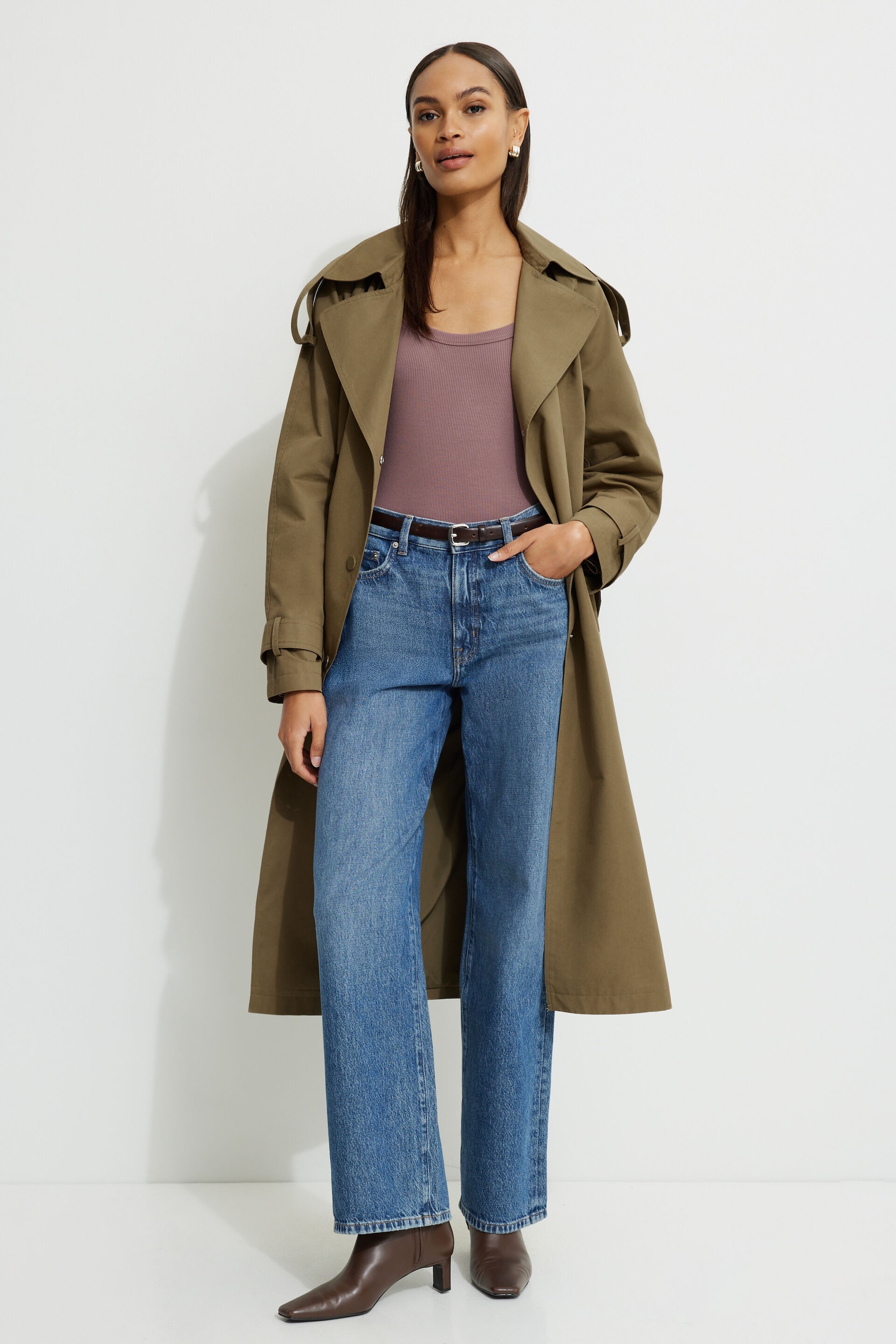 Ribbed Scoop Neck Bodysuit