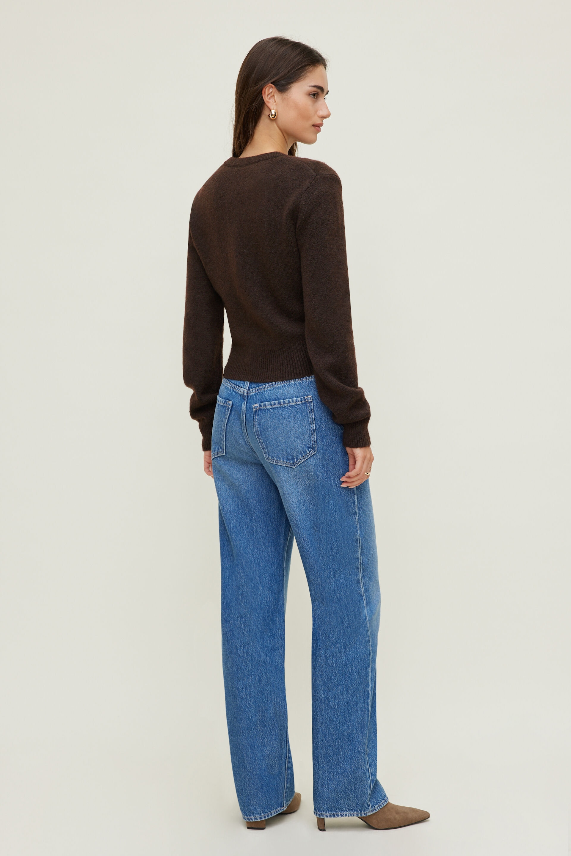 Cardigan à col rond Rebecca