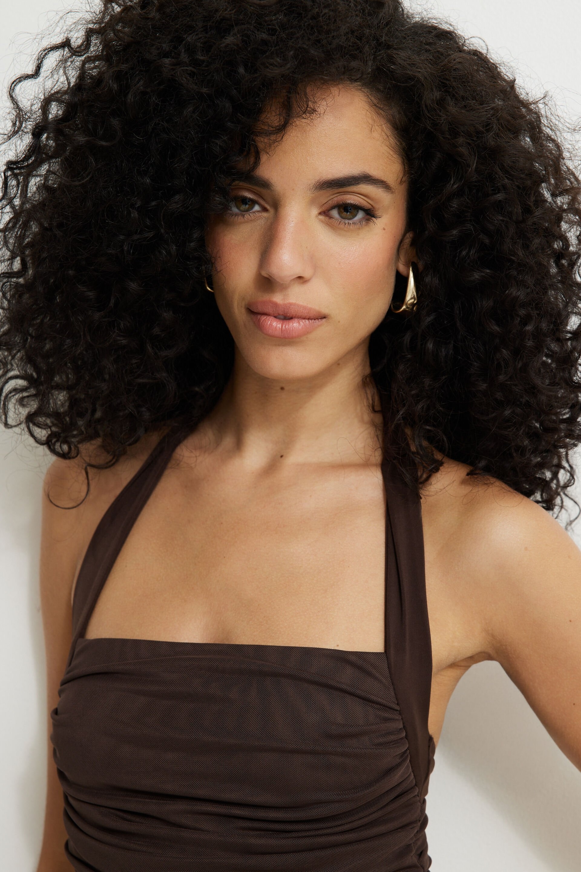 Halter Mesh Bodysuit