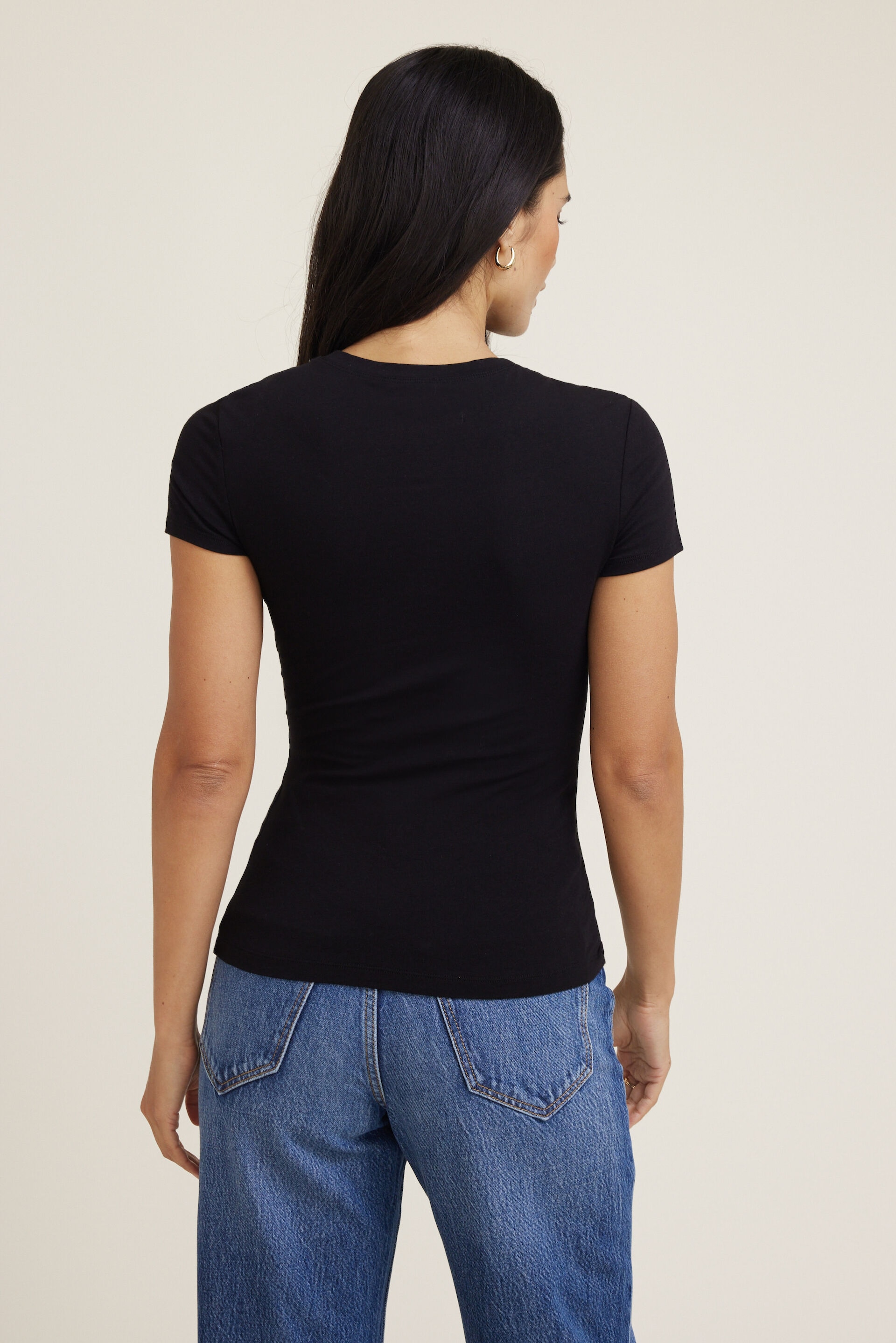 Fitted Jersey T Shirt