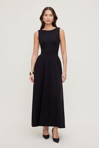 Iris Flared Ponte Maxi Dress