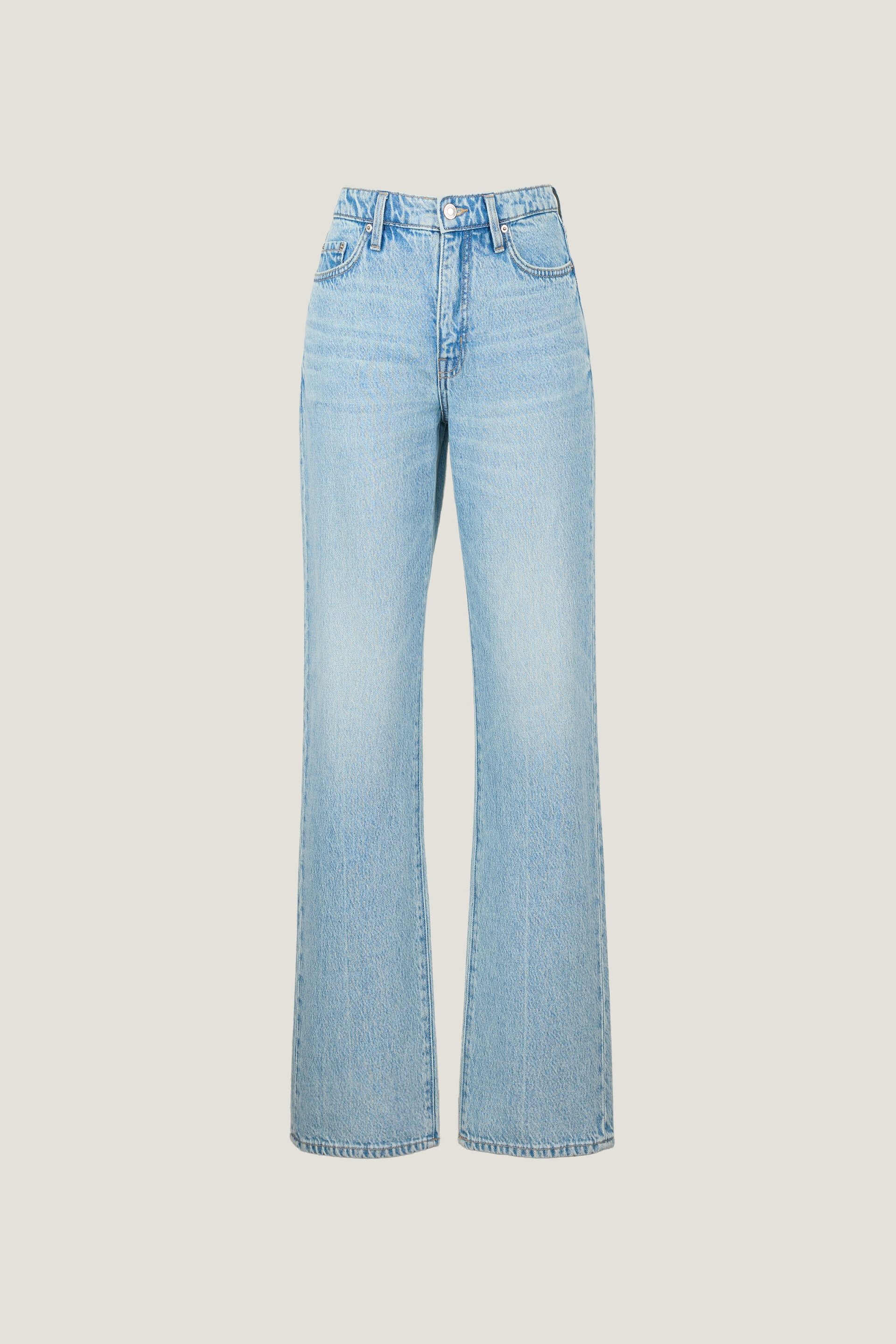 Cara High Rise Straight Leg Jeans