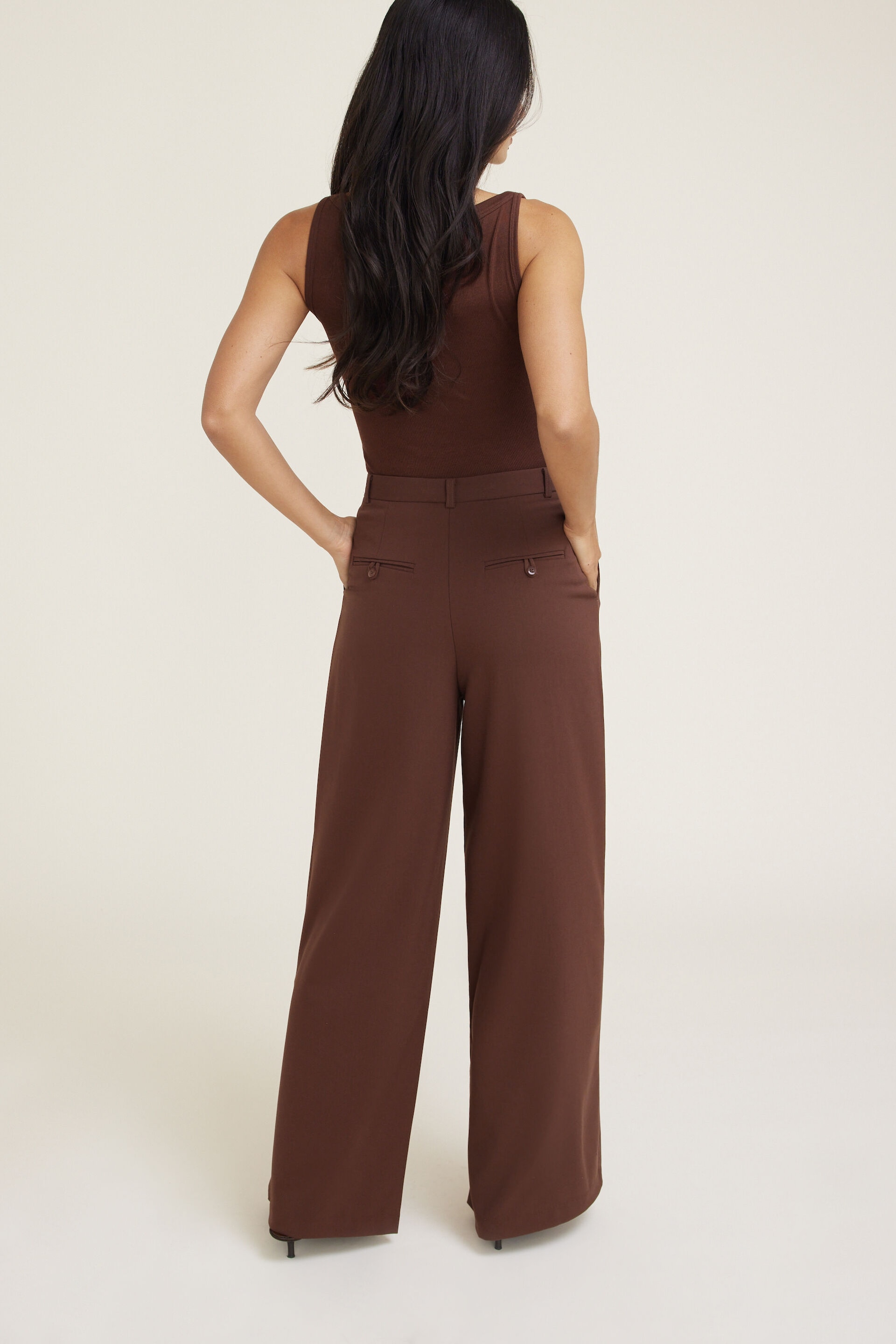Pleated Wide Leg Pants