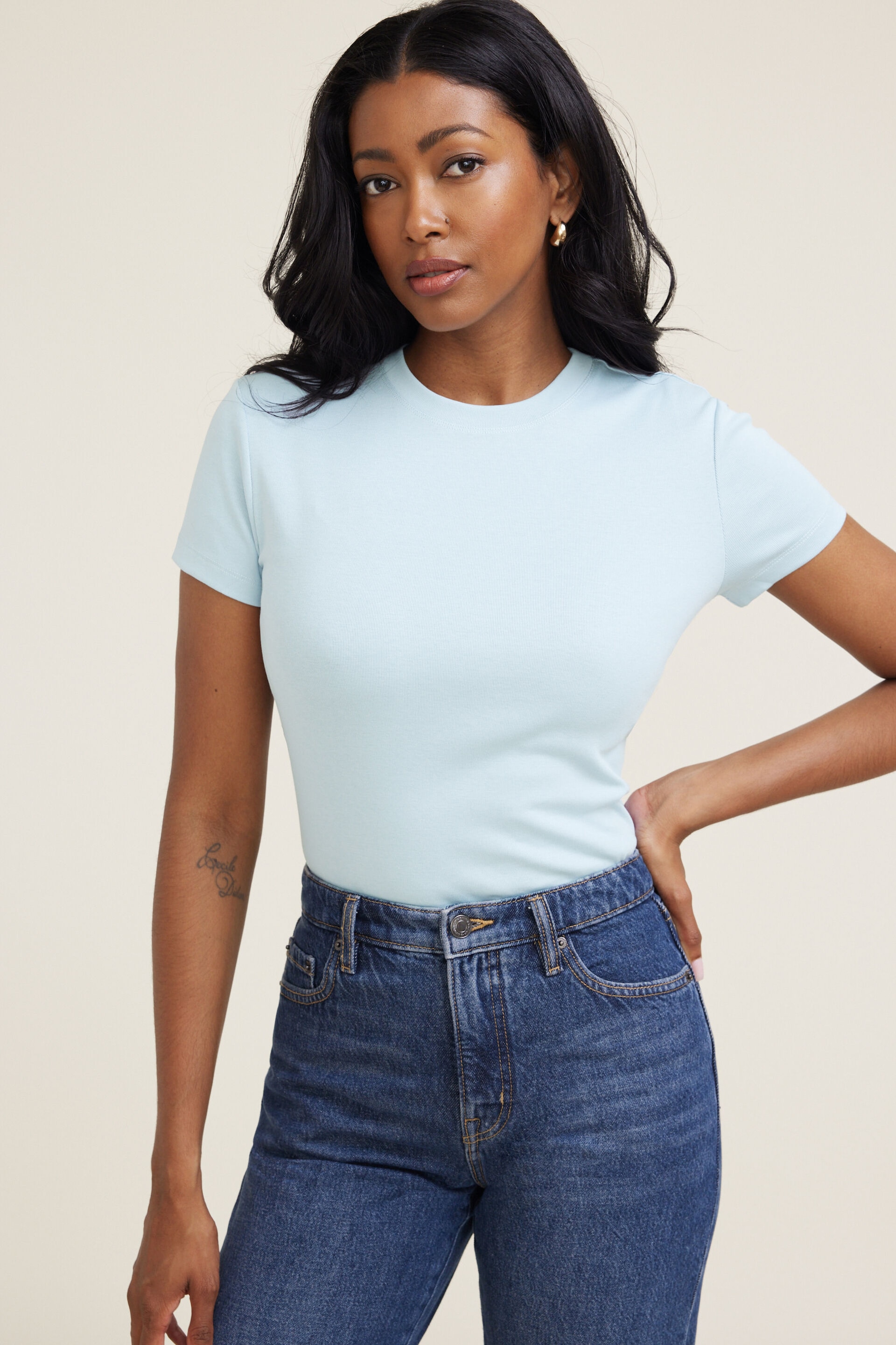 Emy Slim Cotton T Shirt