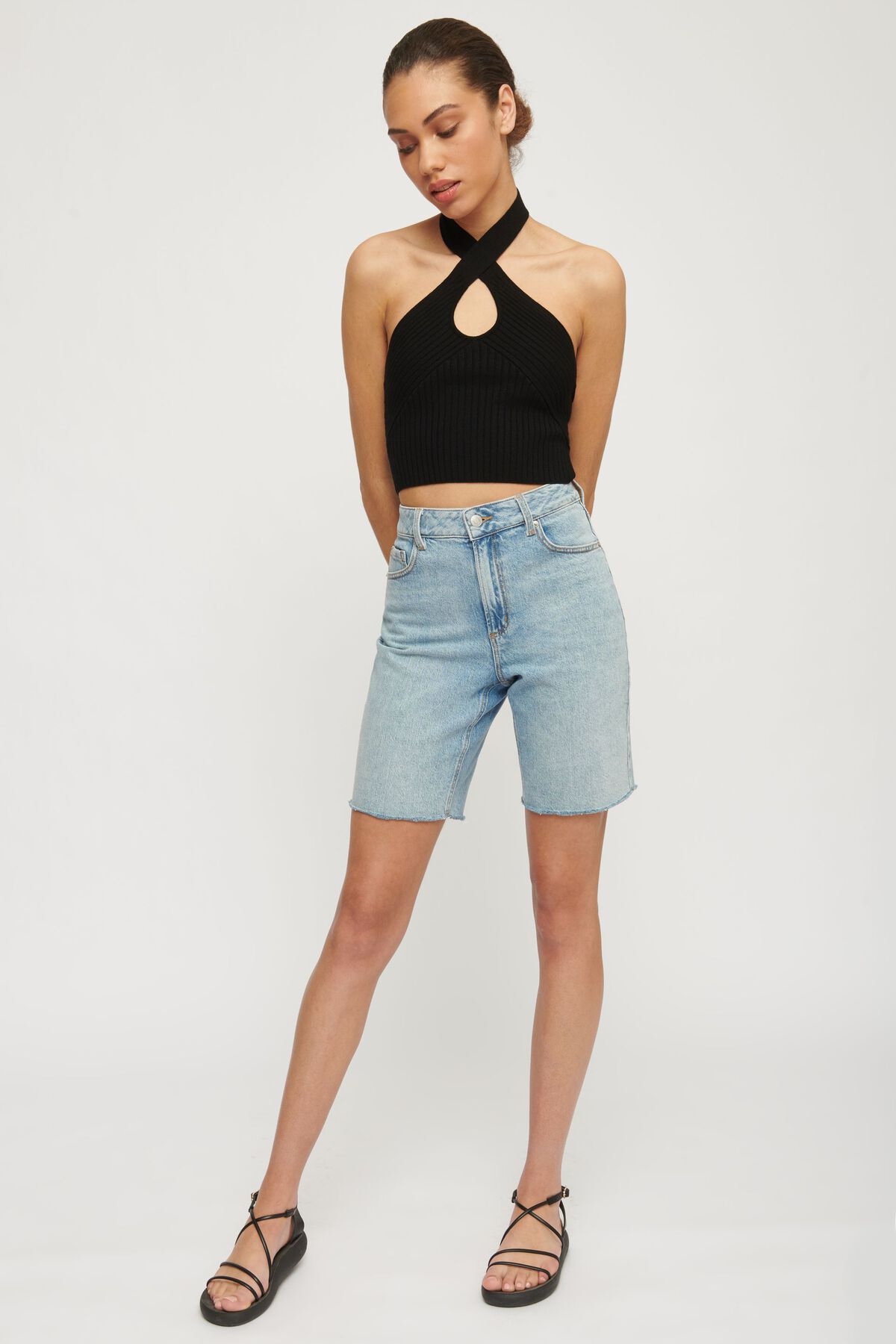 Dynamite Keyhole-Front Halter Top. 3
