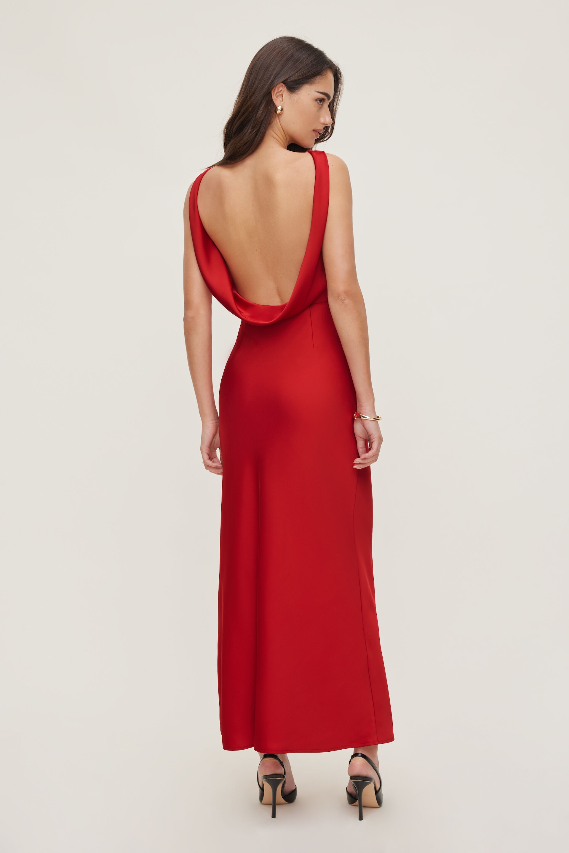 Nora Satin Maxi Slip Dress