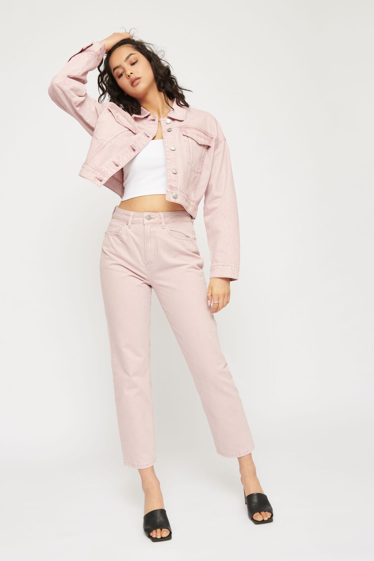 Dynamite Crop Denim Jacket. 1