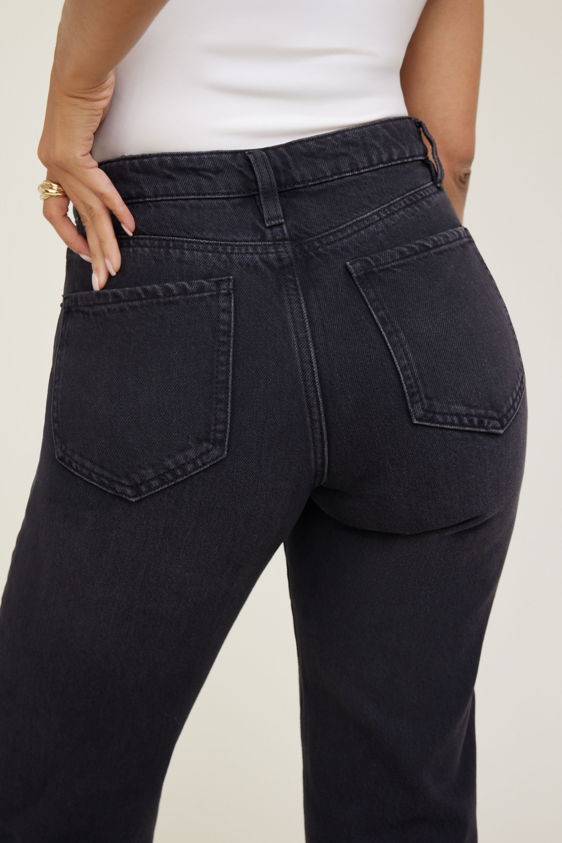 Cara High Rise Straight Leg Jeans
