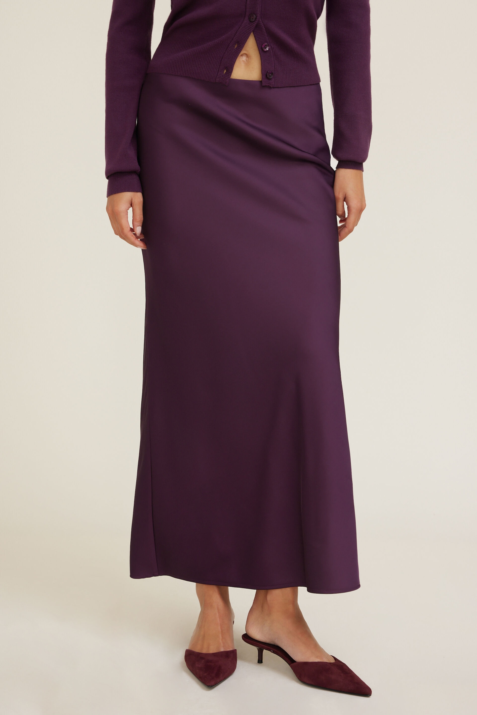 Satin Maxi Skirt